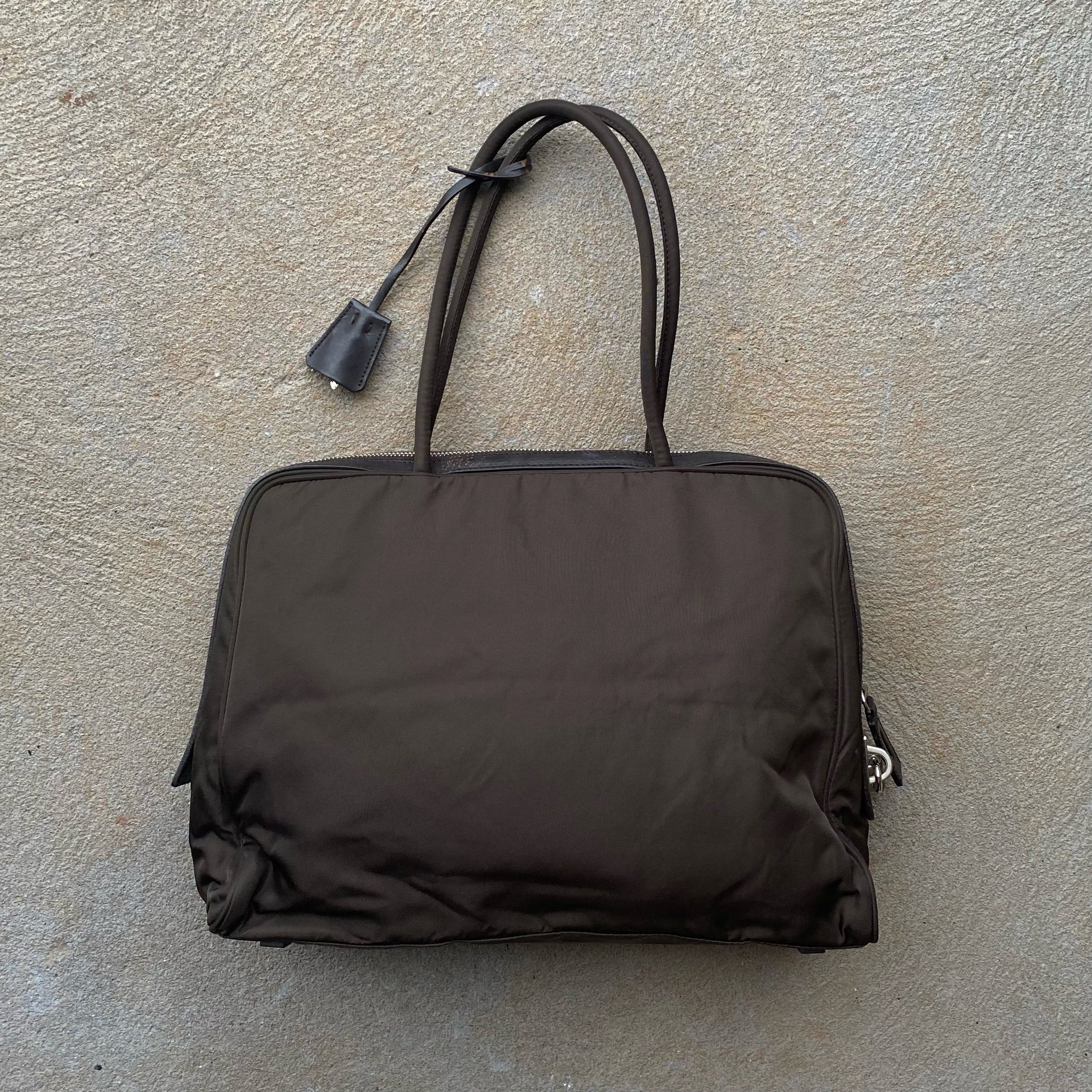 Prada Nylon Chocolate Brown Carry Bag (2020)