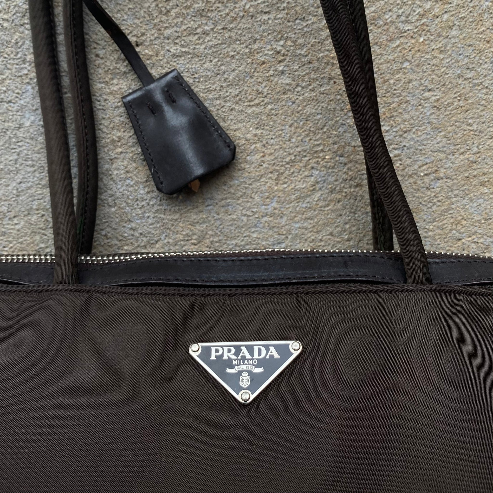 Prada Nylon Chocolate Brown Carry Bag (2020)