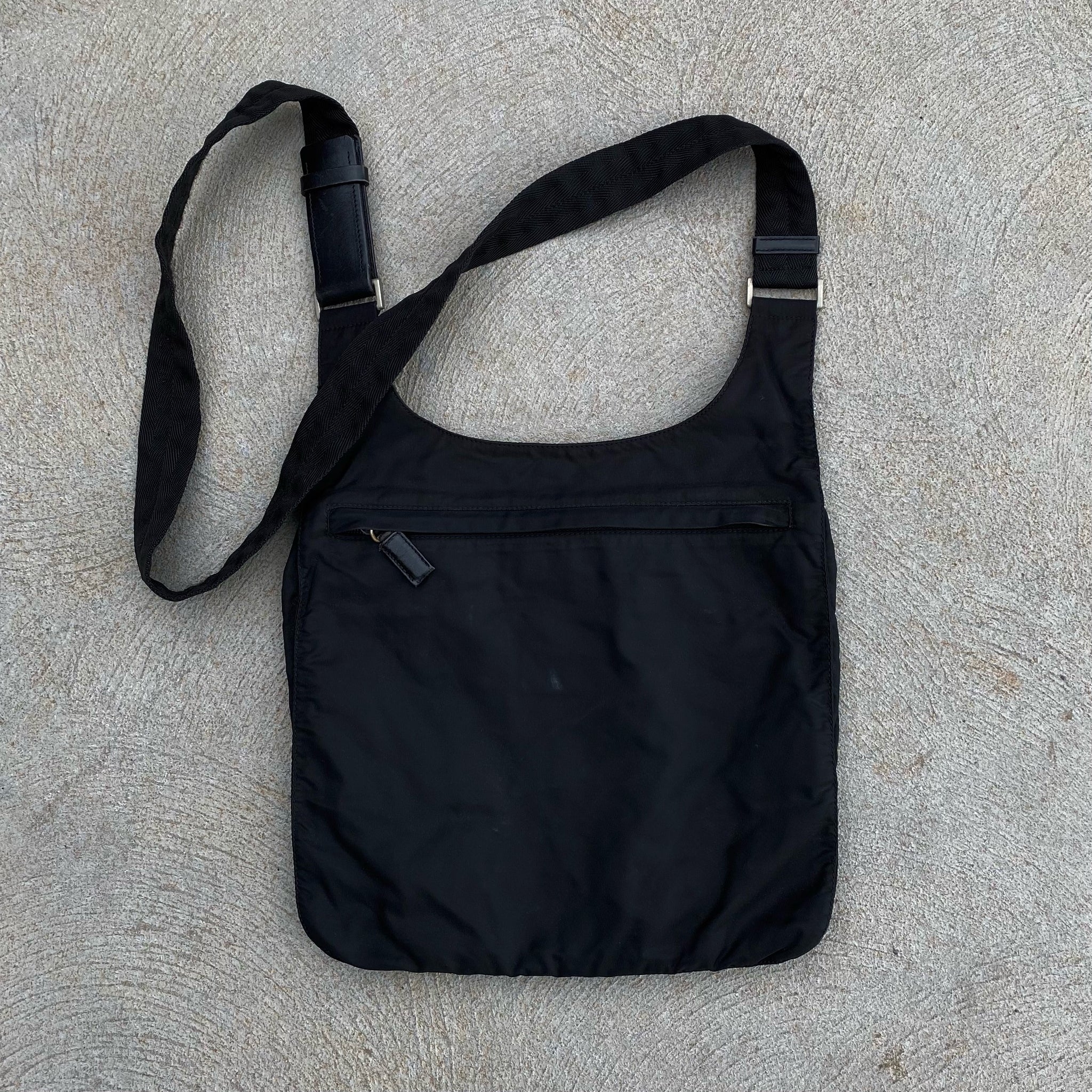 Prada Nylon Black Large Side Bag