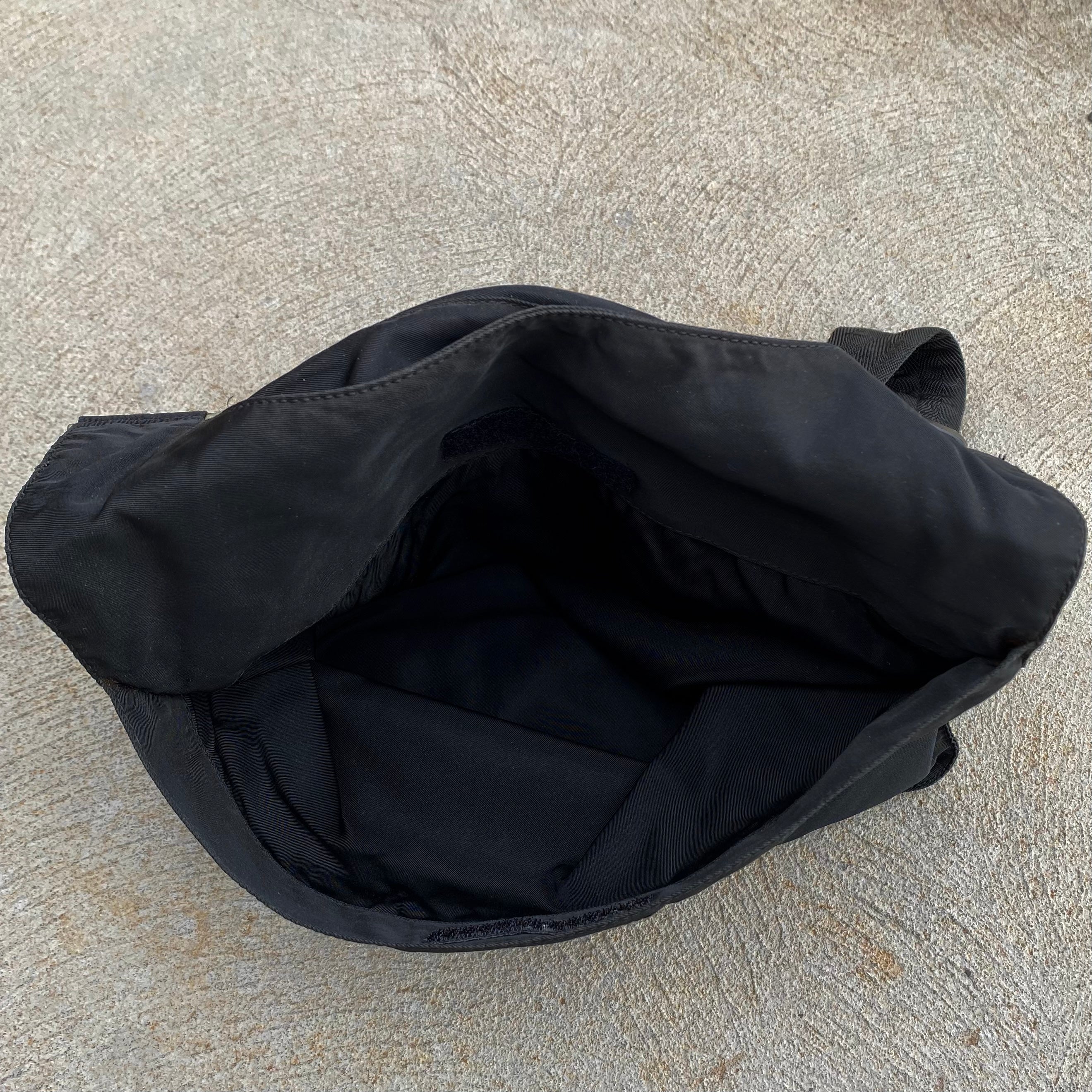 Prada Nylon Black Large Side Bag