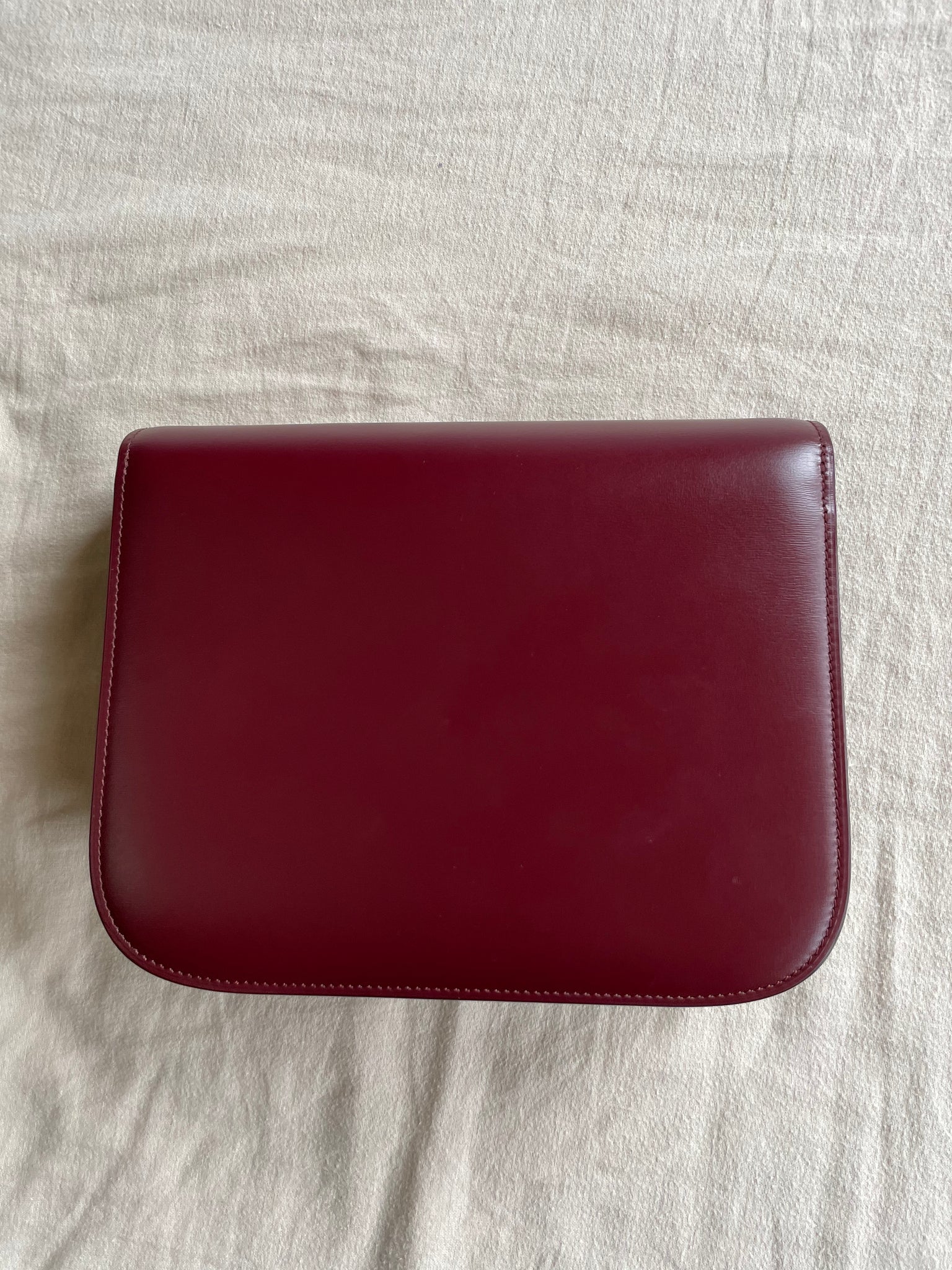 Celine Medium Classic Bag in Box Calfskin Burgundy