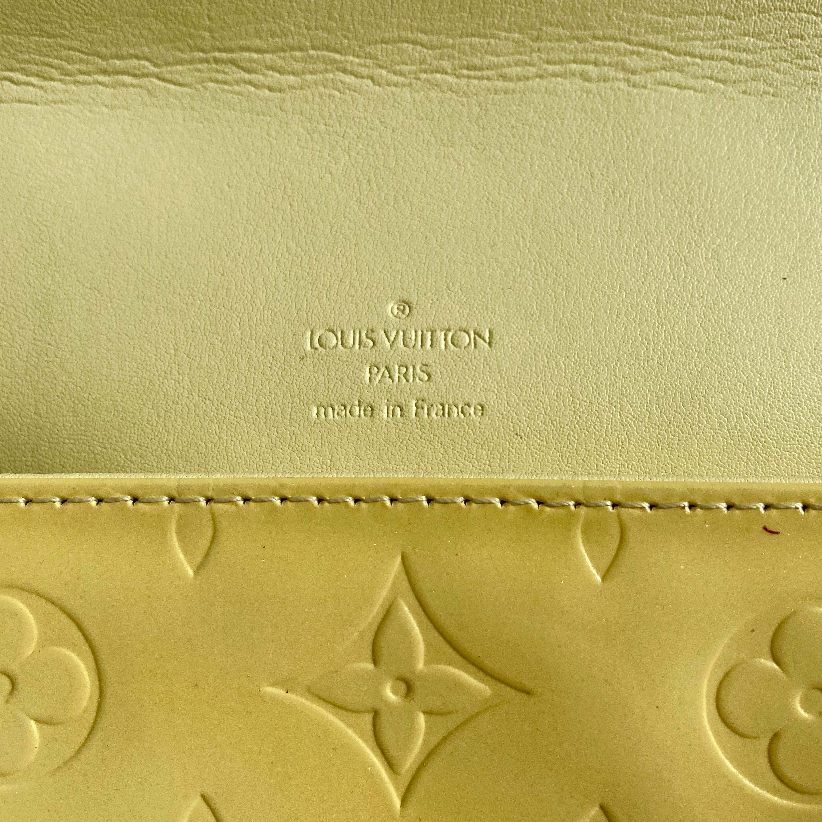Louis Vuitton Monogram Vernis Yellow Shoulder Bag