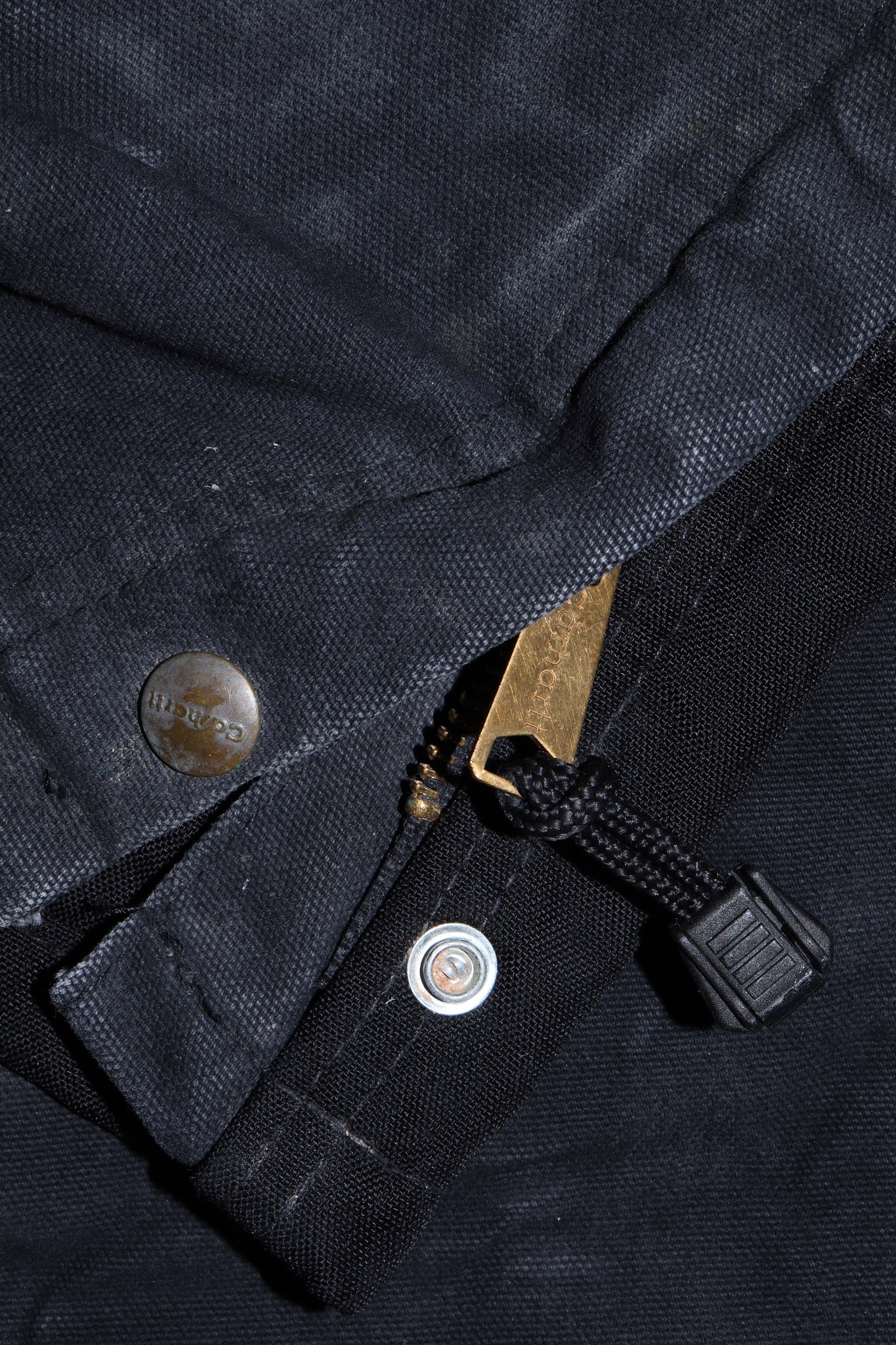 Vintage Carhartt Double Knee Thick Black Quilted Zipper Carpenter Pants Size: 38 X 30