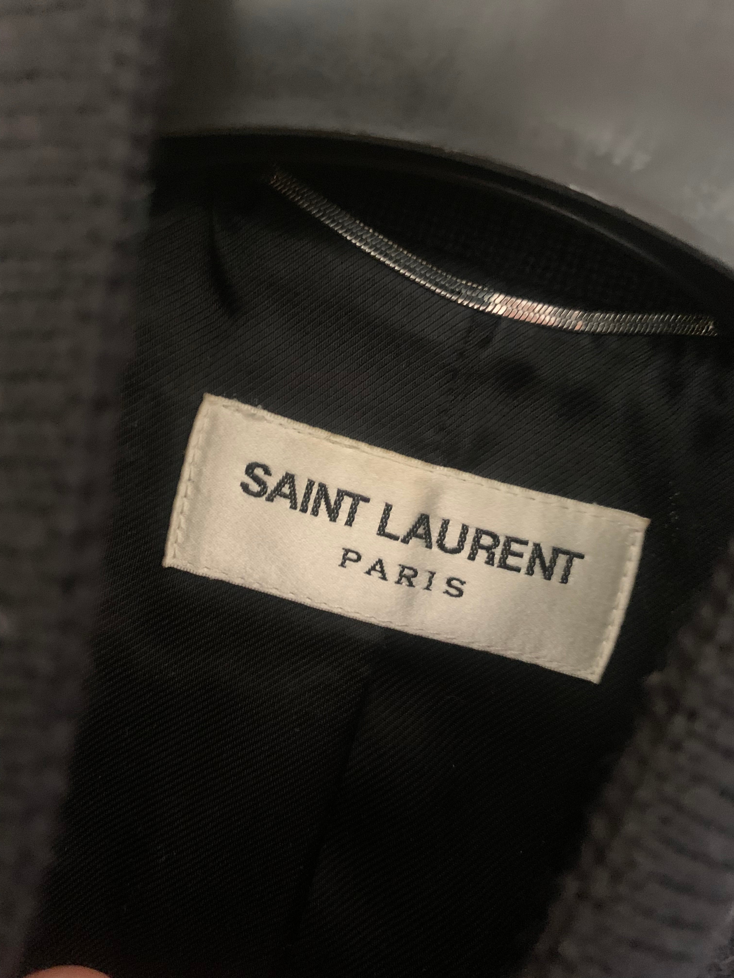 Saint Laurent Teddy Varsity Wool Jacket