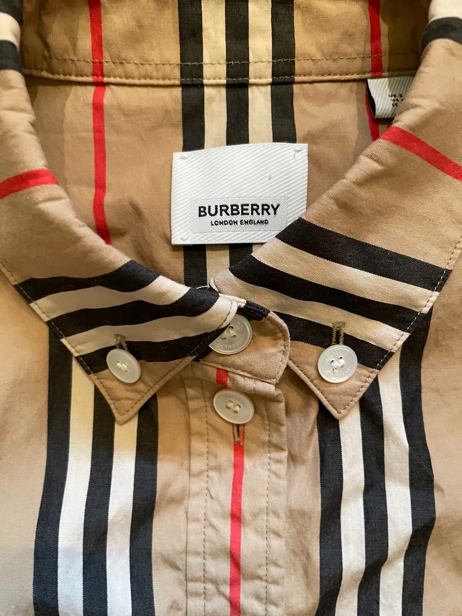 Burberry Beige Vintage Check Caxton Shirt