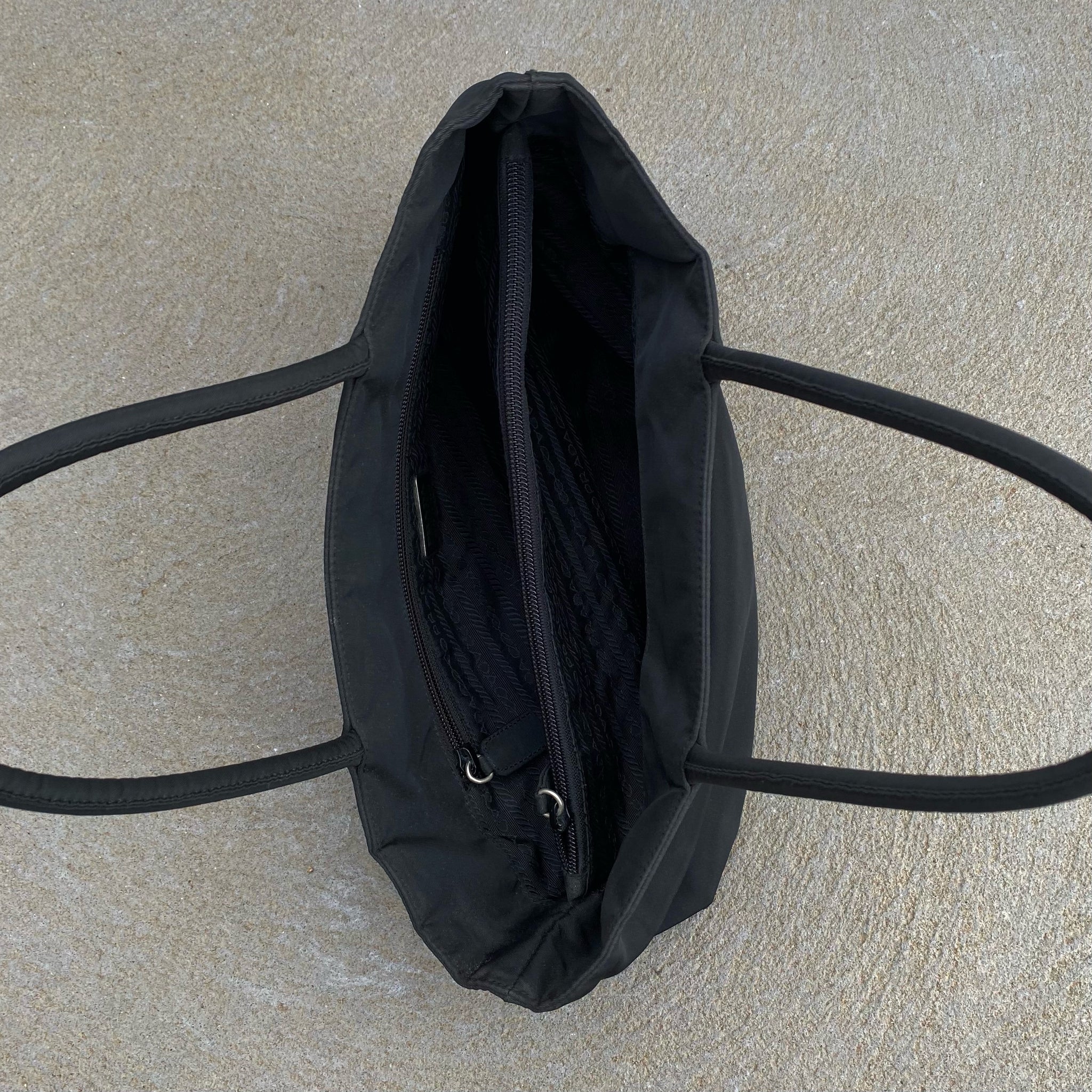 Prada Nylon Black Hand Bag