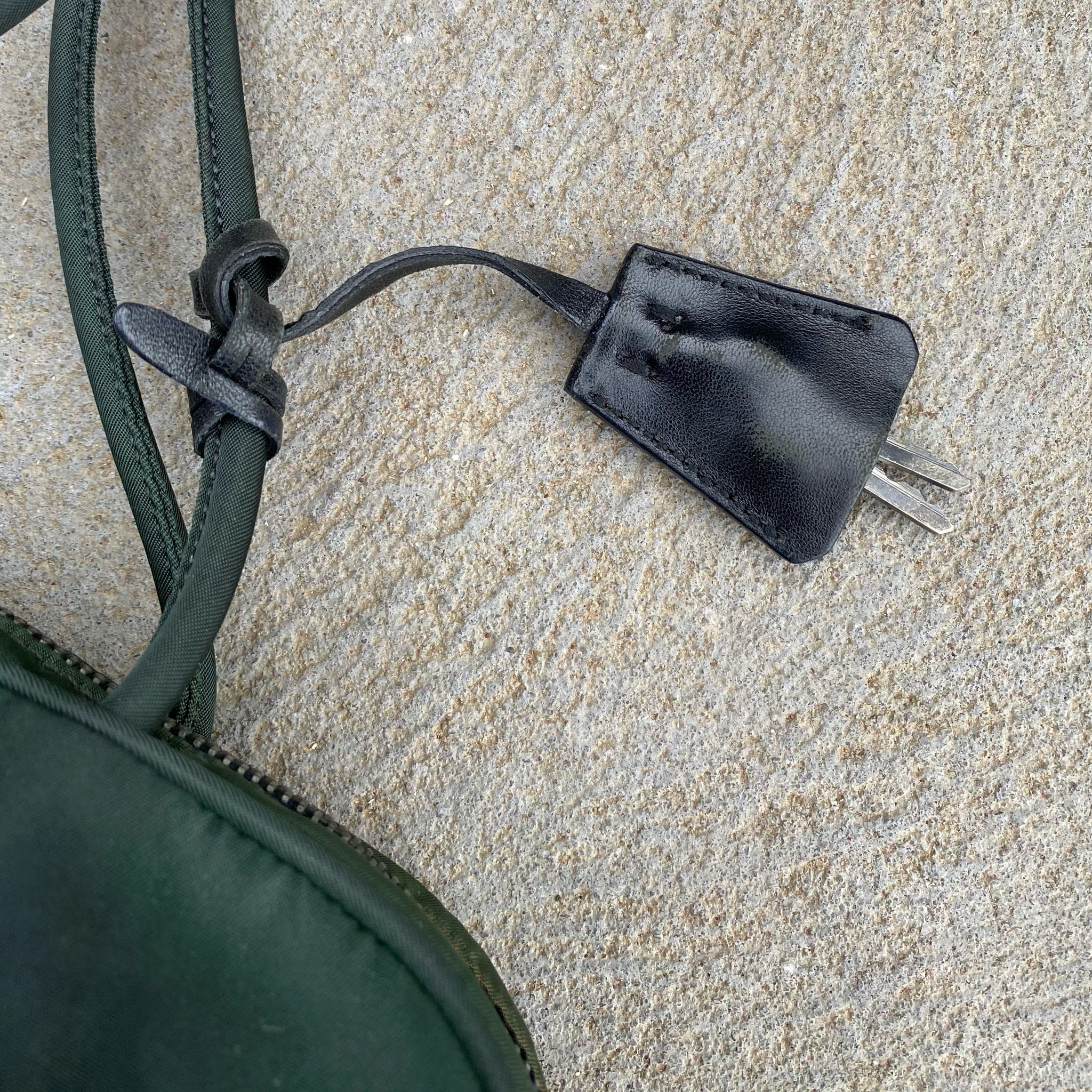 Prada Nylon Forest Green Shoulder / Hand Bag