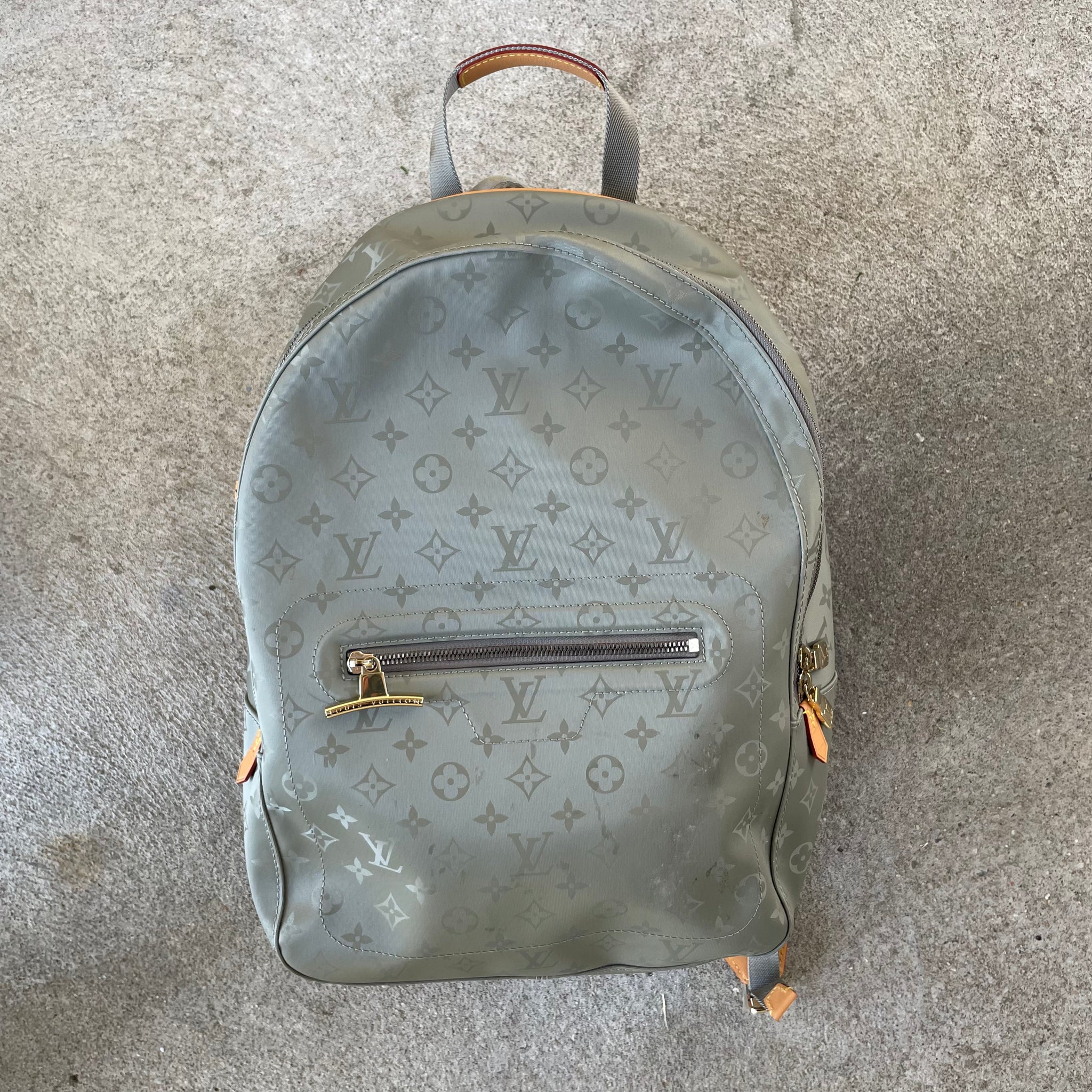 Louis Vuitton Kim Jones Monogram Titanium Backpack PM Canvas Curated by Charbel
