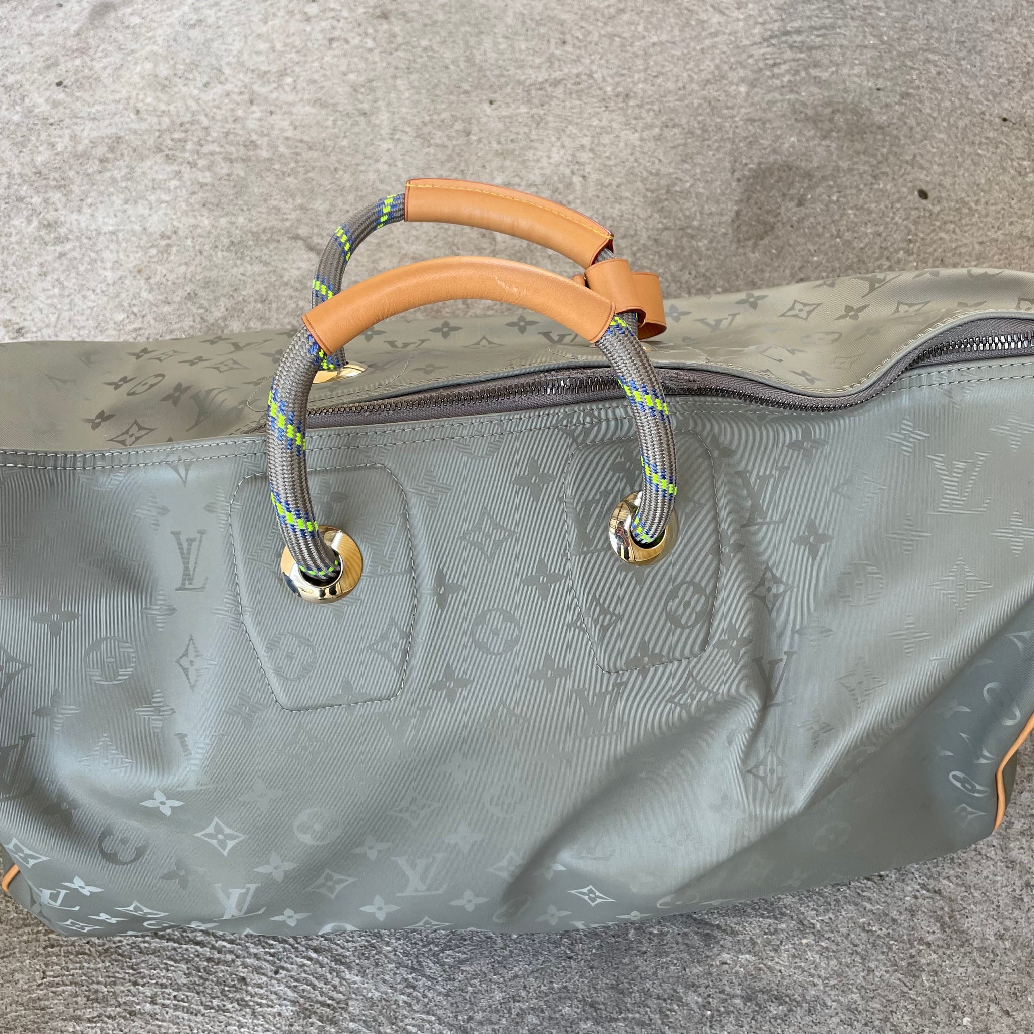 Louis Vuitton Kim Jones Monogram Titanium Keepall 50