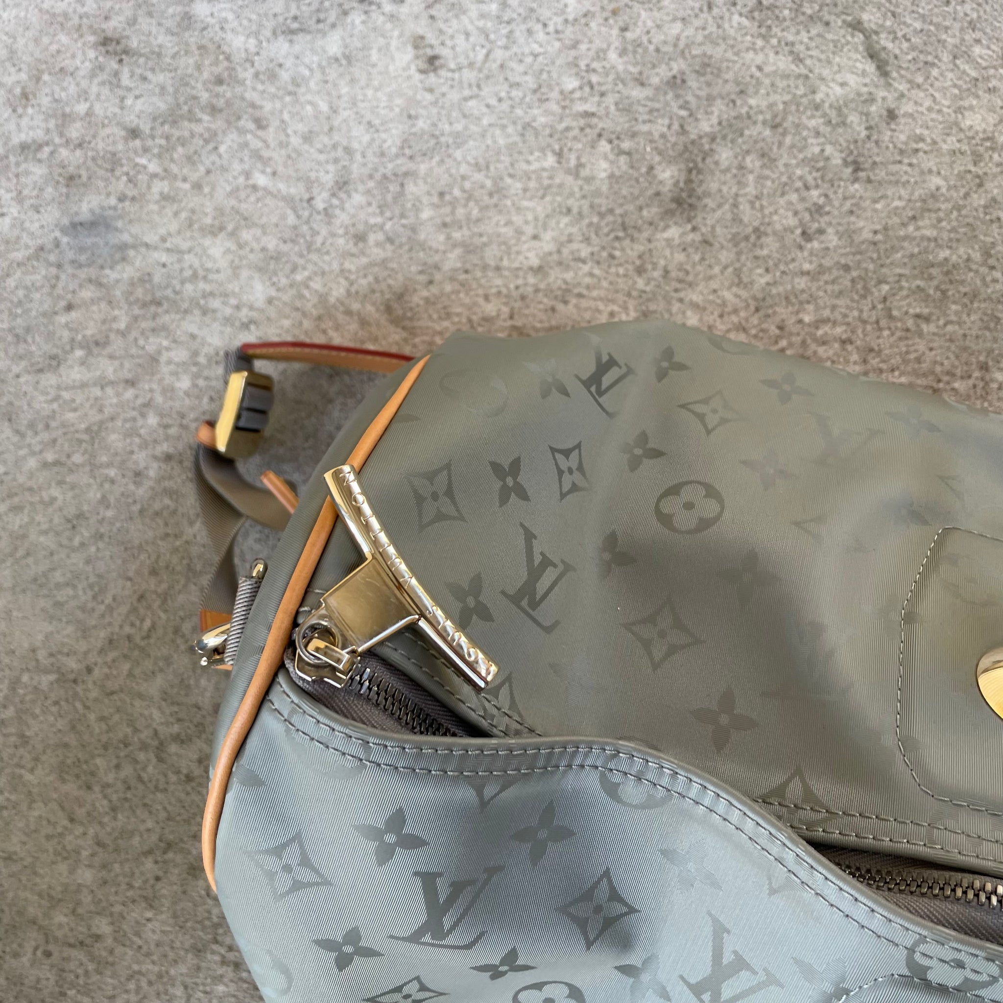 Louis Vuitton Kim Jones Monogram Titanium Keepall 50