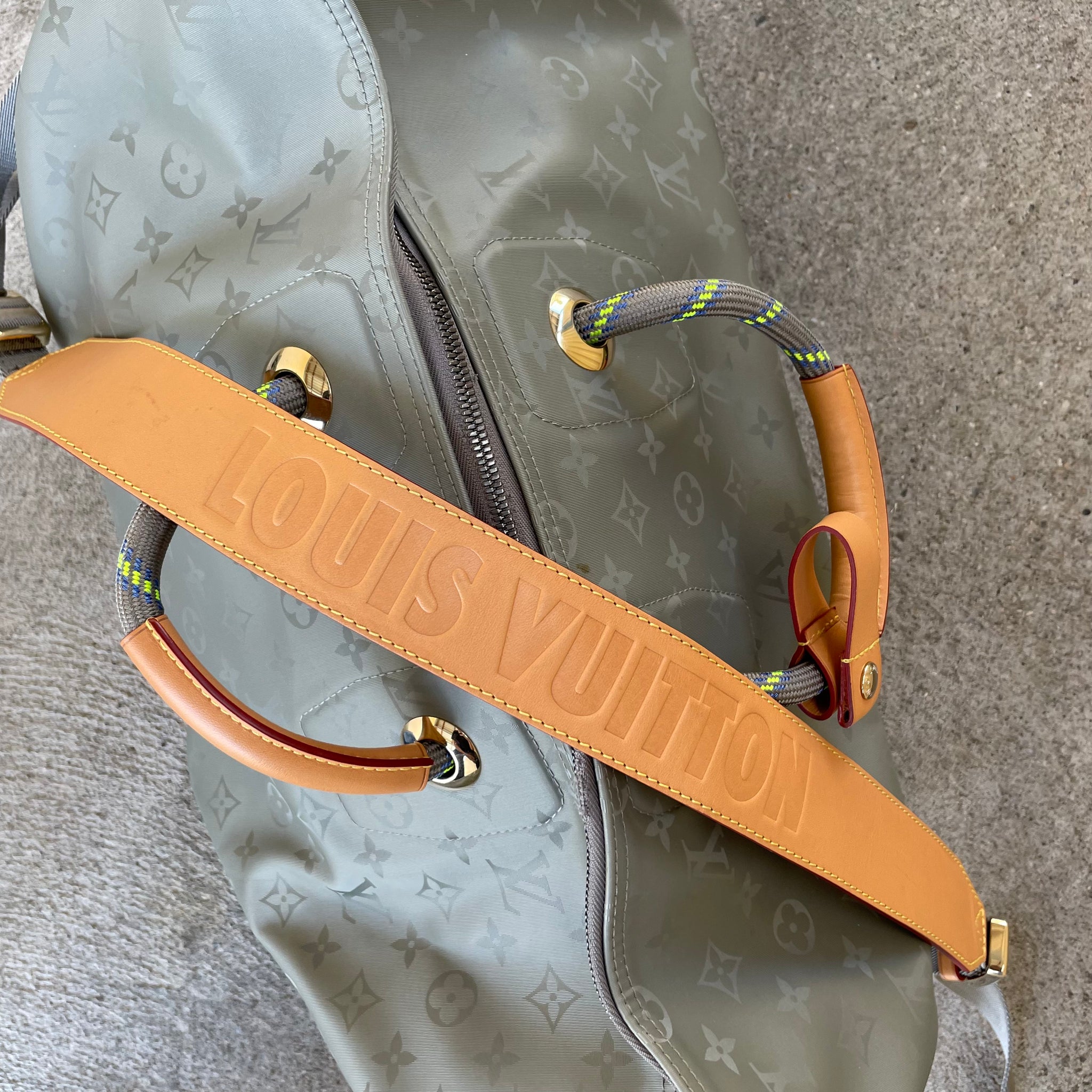 Louis Vuitton Kim Jones Monogram Titanium Keepall 50