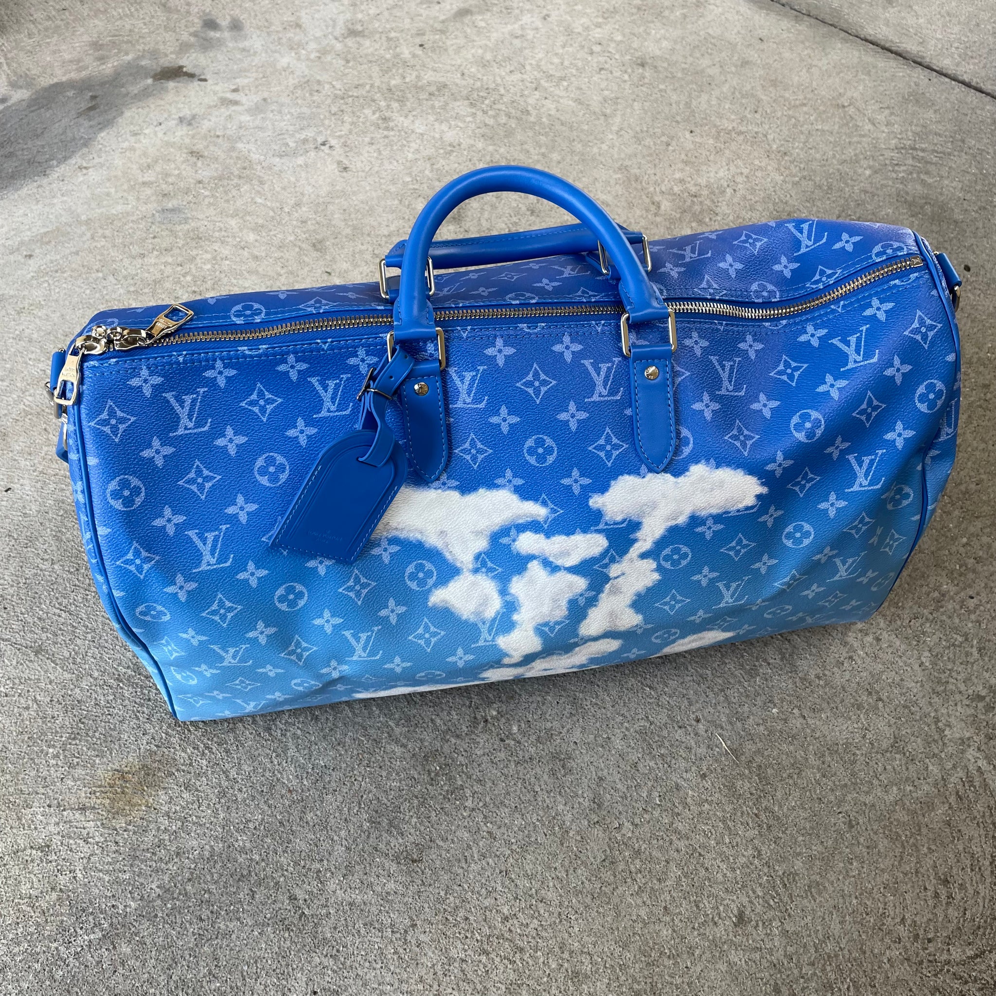 Louis Vuitton Virgil Abloh Monogram Cloud Keepall 50