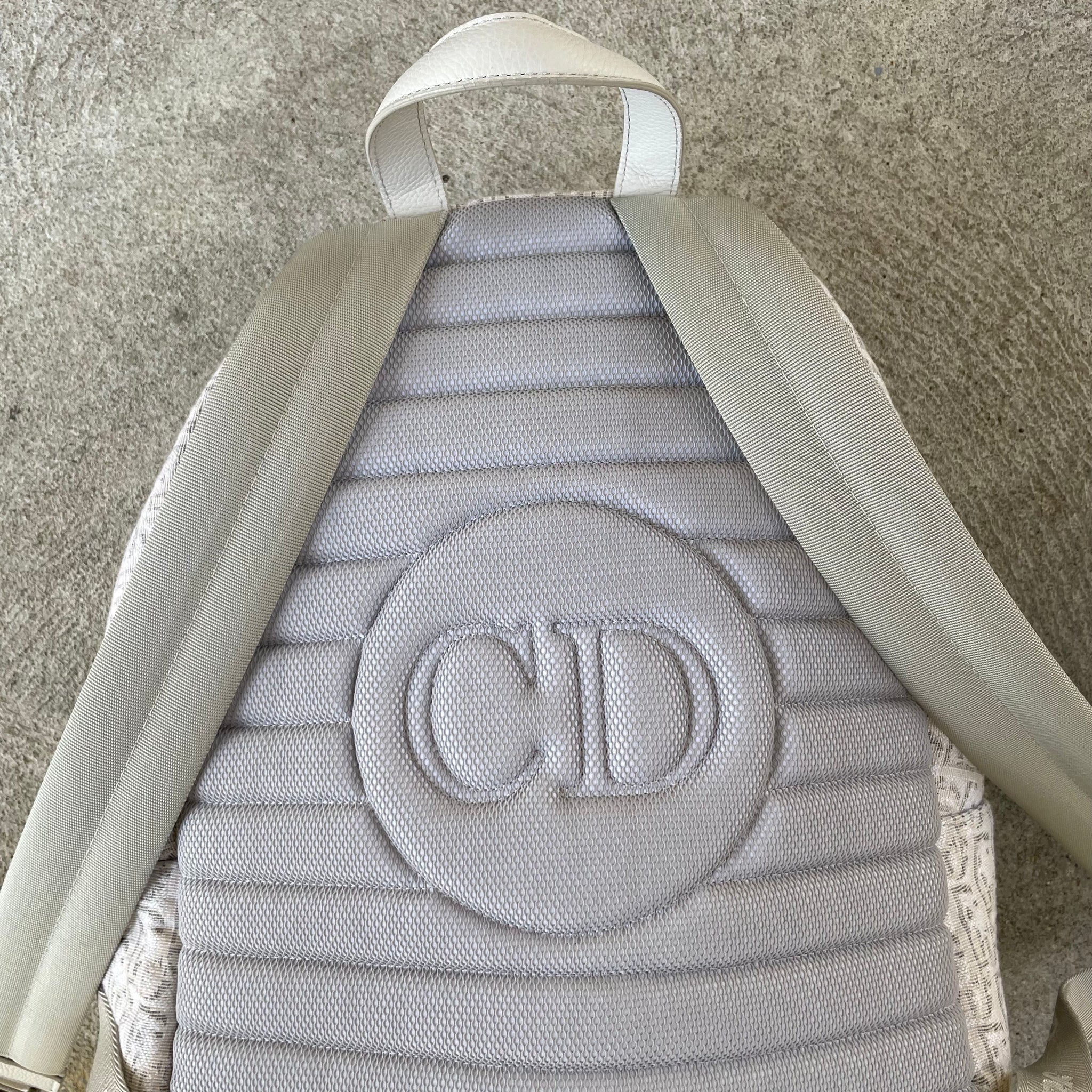 Dior Oblique Rider Backpack White / Beige