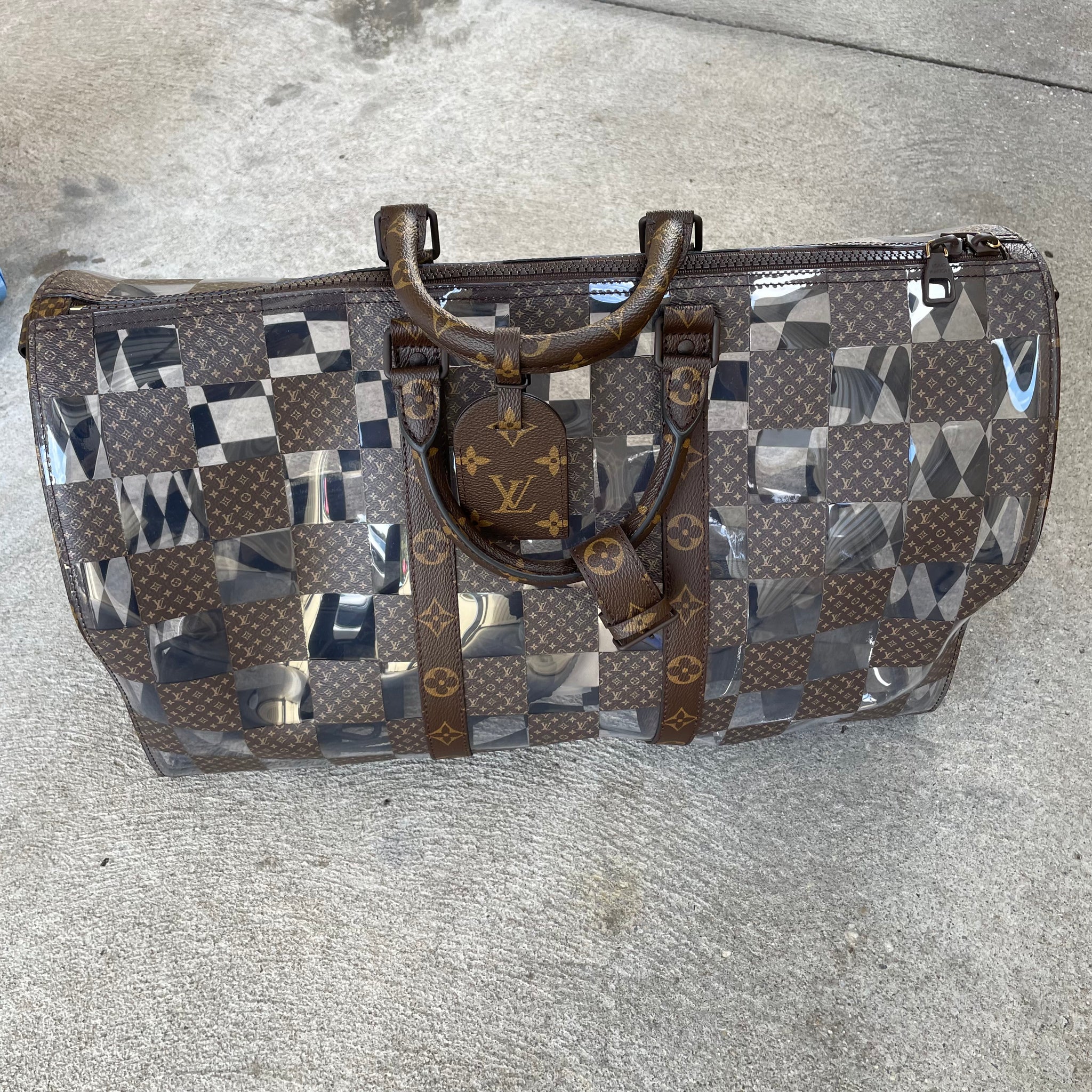 Louis Vuitton Monogram Chess Keepall Bandouliere 50