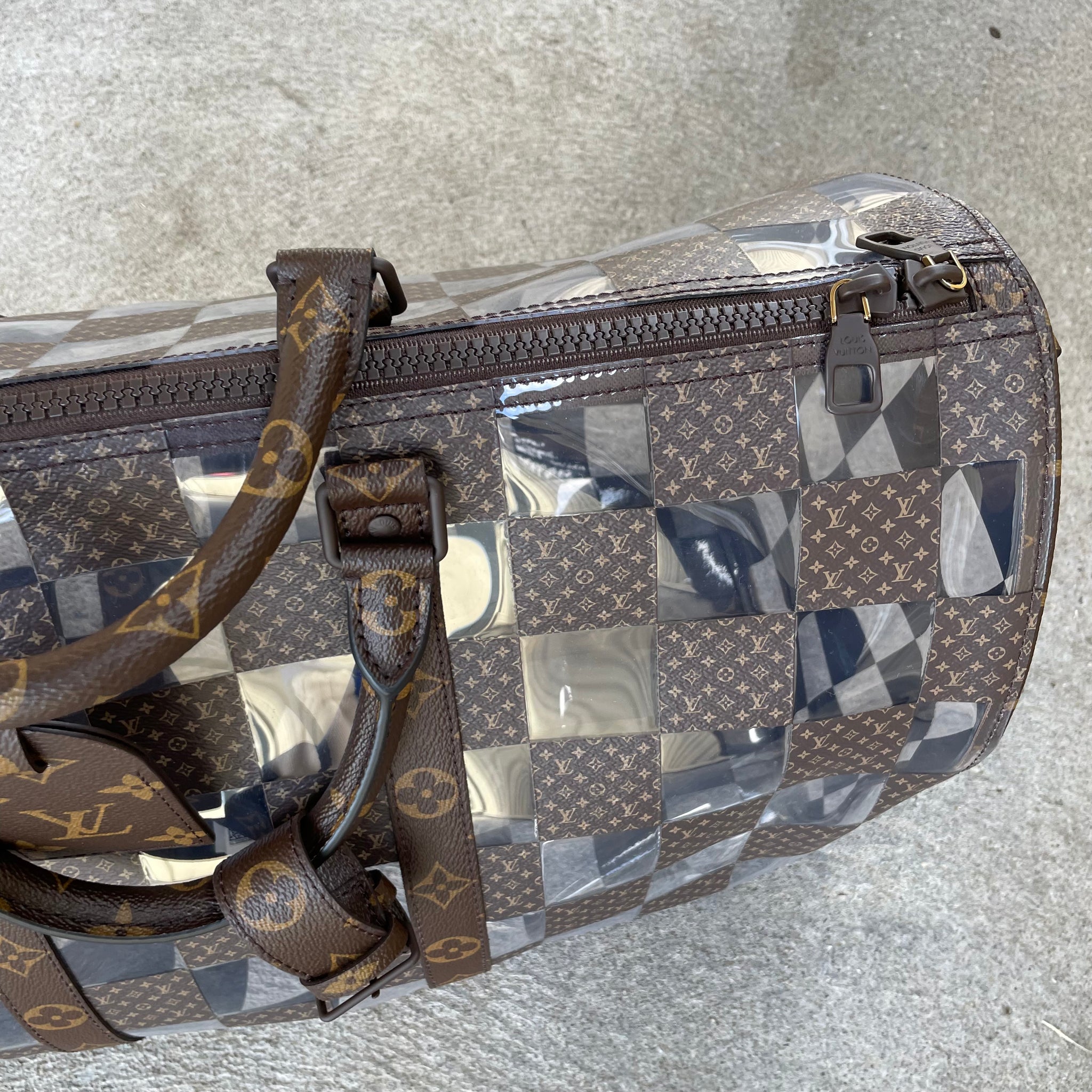 Louis Vuitton Monogram Chess Keepall Bandouliere 50