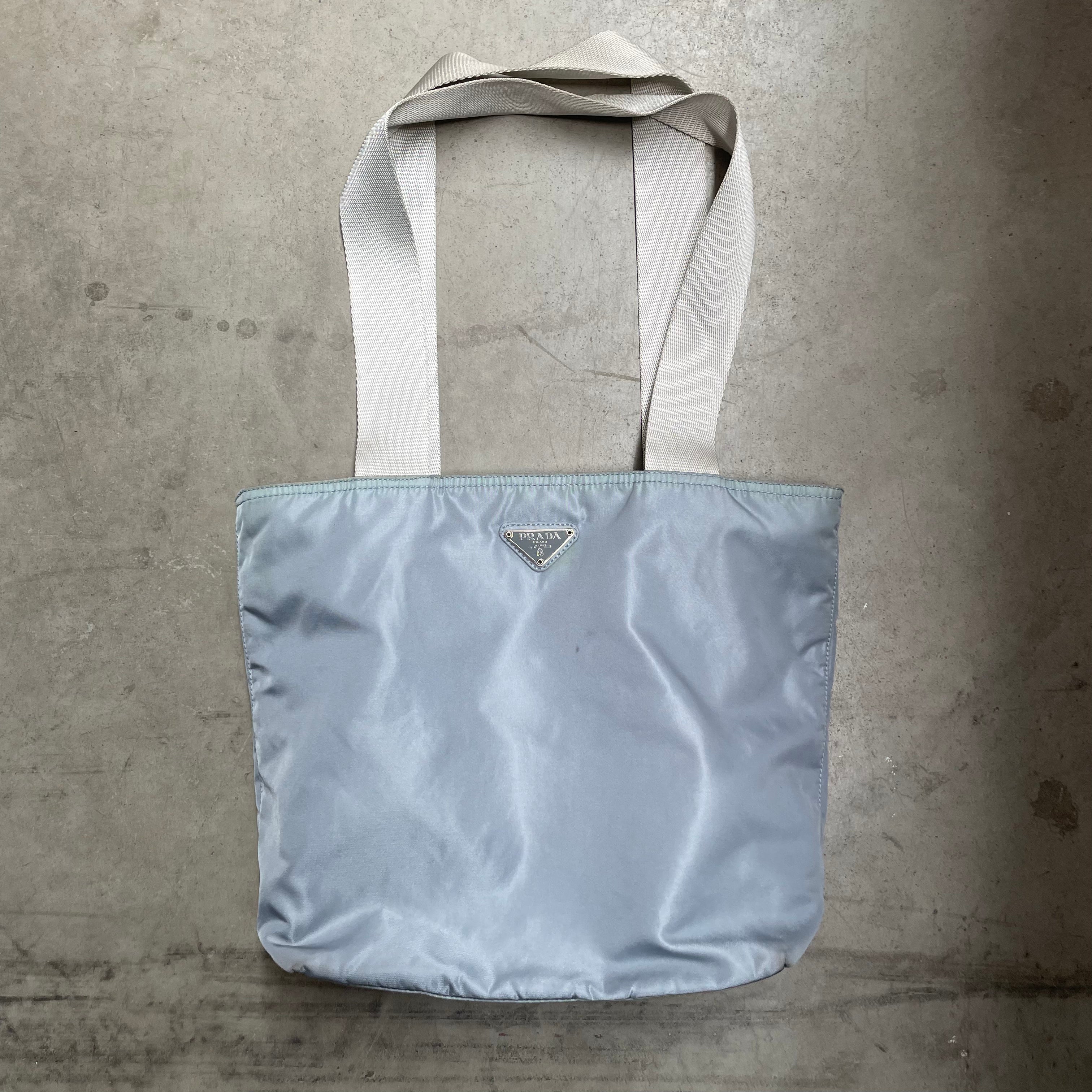Prada Tote Bag Nylon Blue