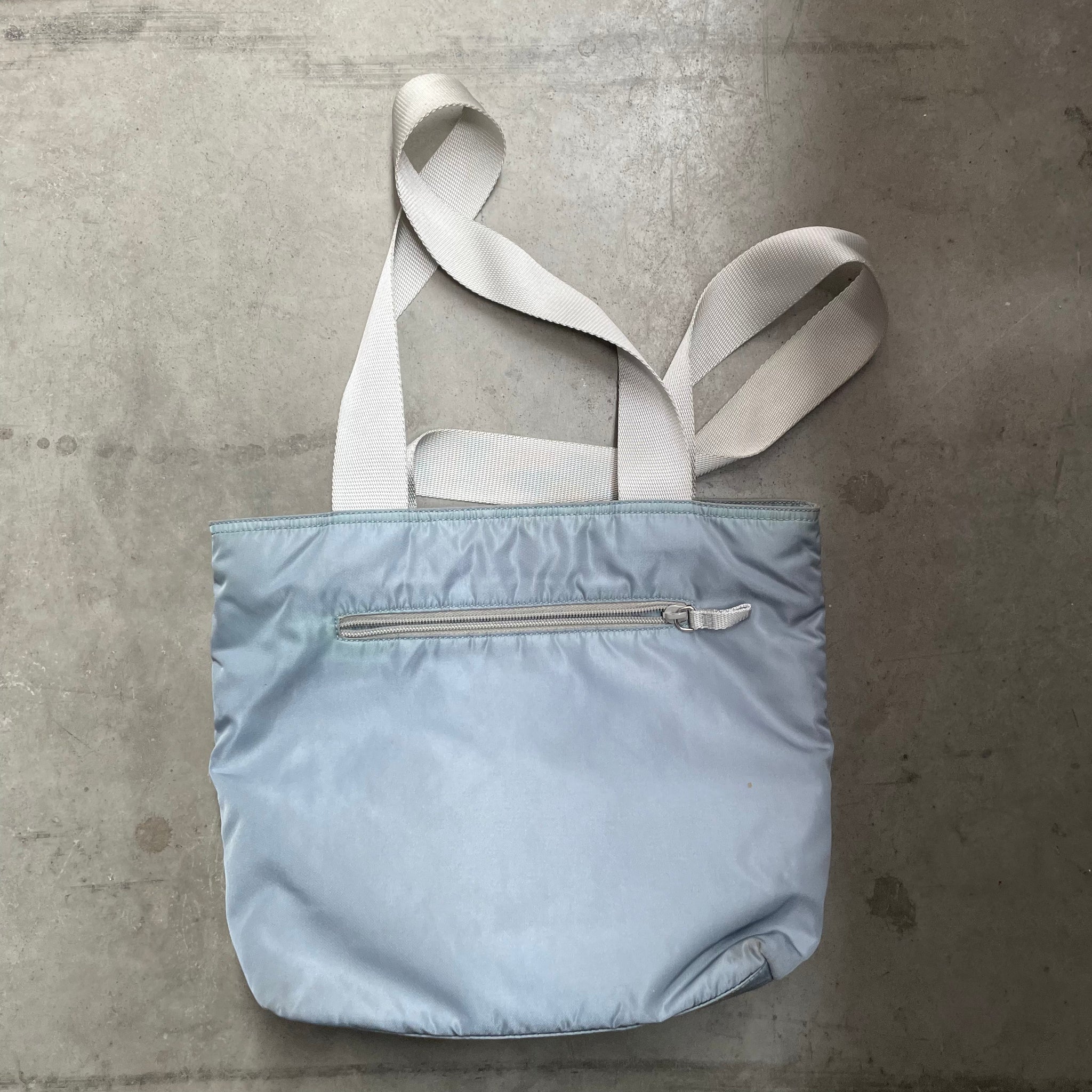 Prada Tote Bag Nylon Blue