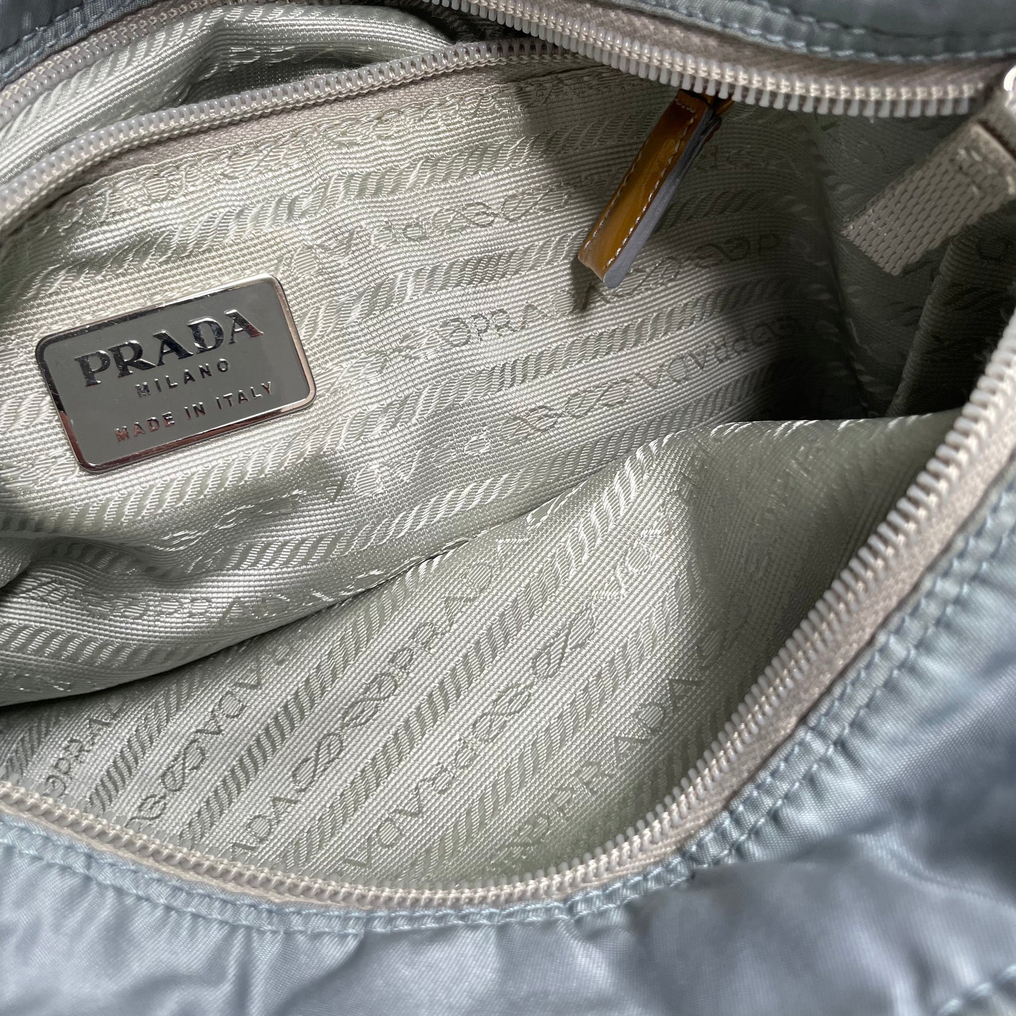 Prada Tote Bag Nylon Blue