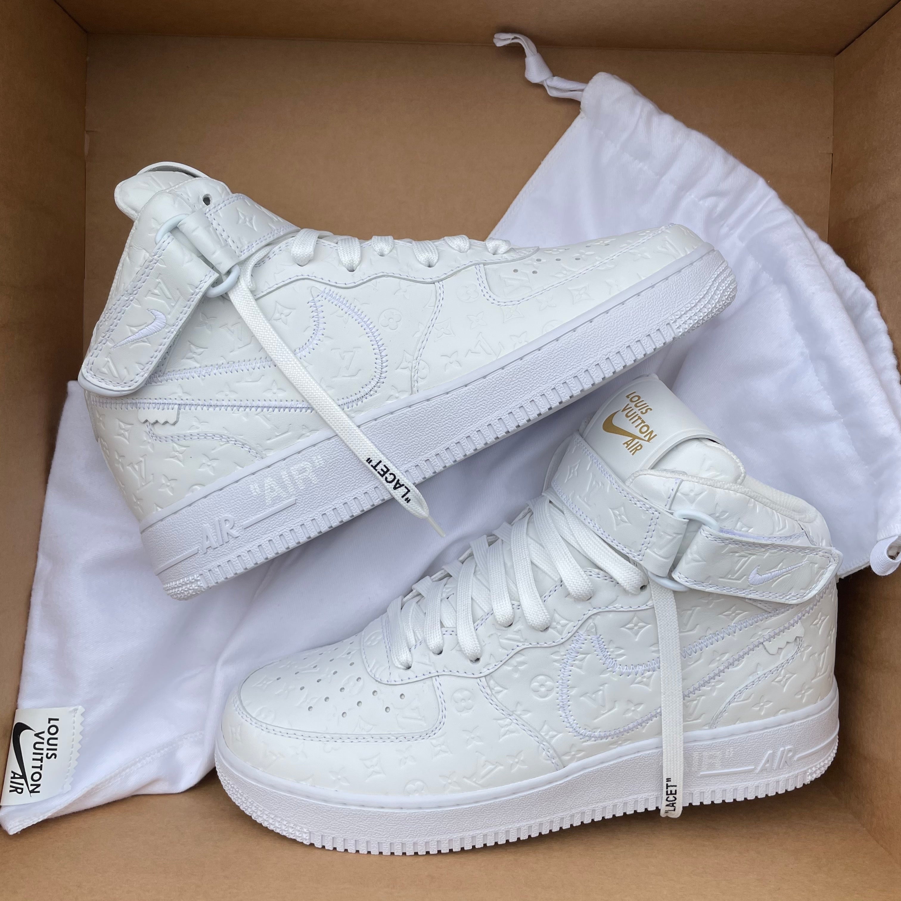 Louis Vuitton Nike Air Force 1 Mid White 2022 (US8.5) – Curated by Charbel