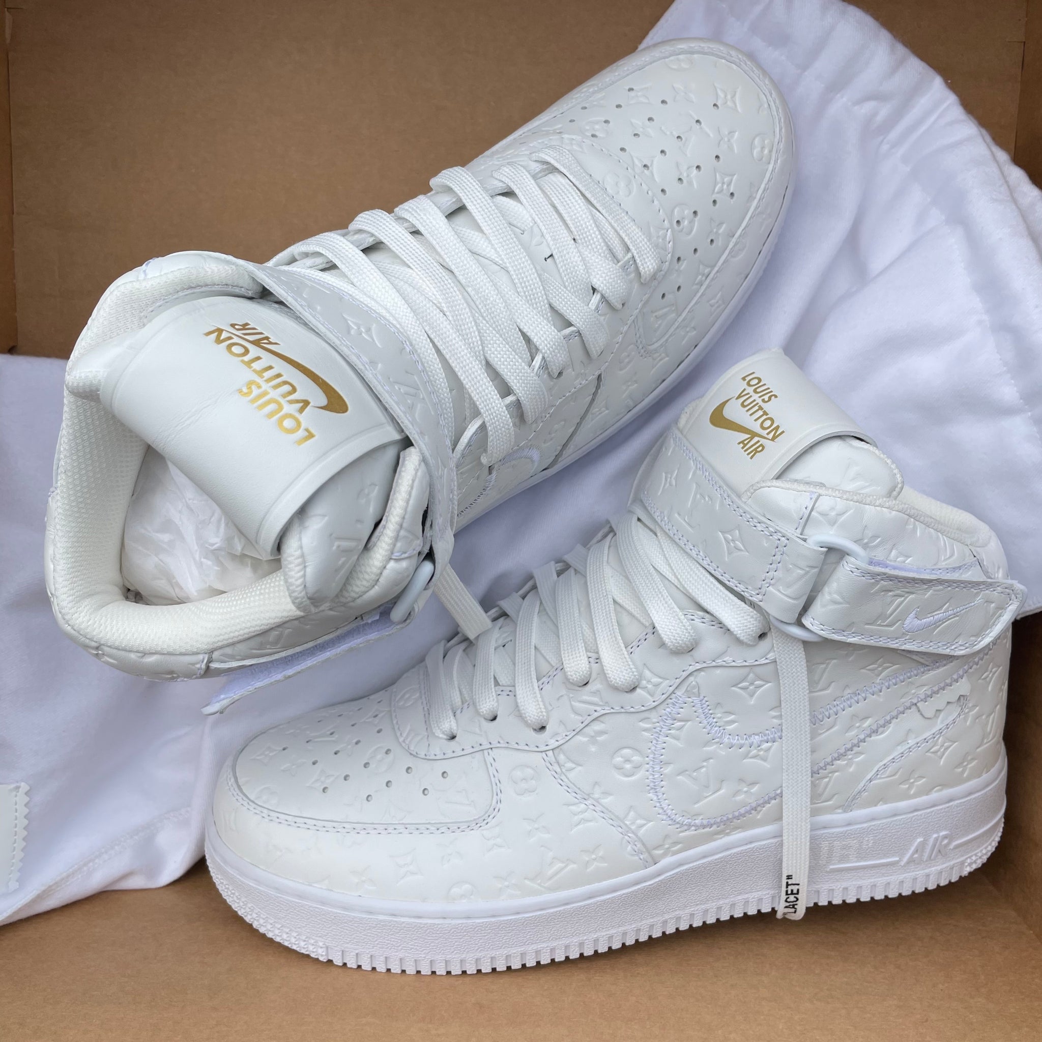 Louis Vuitton Nike Air Force 1 Mid White 2022 (US8.5)