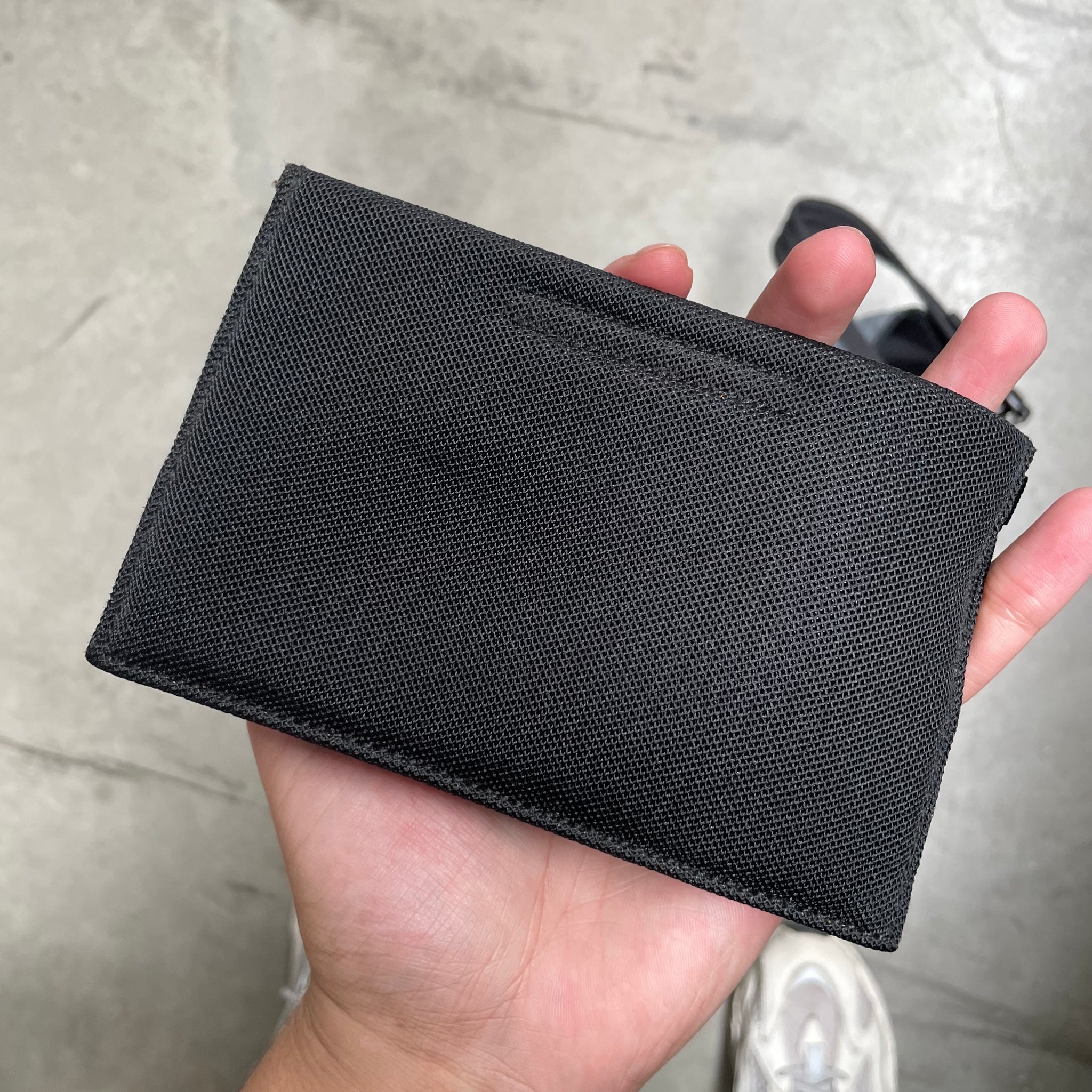 Prada Side Logo Tote Bag with Pouch Blue