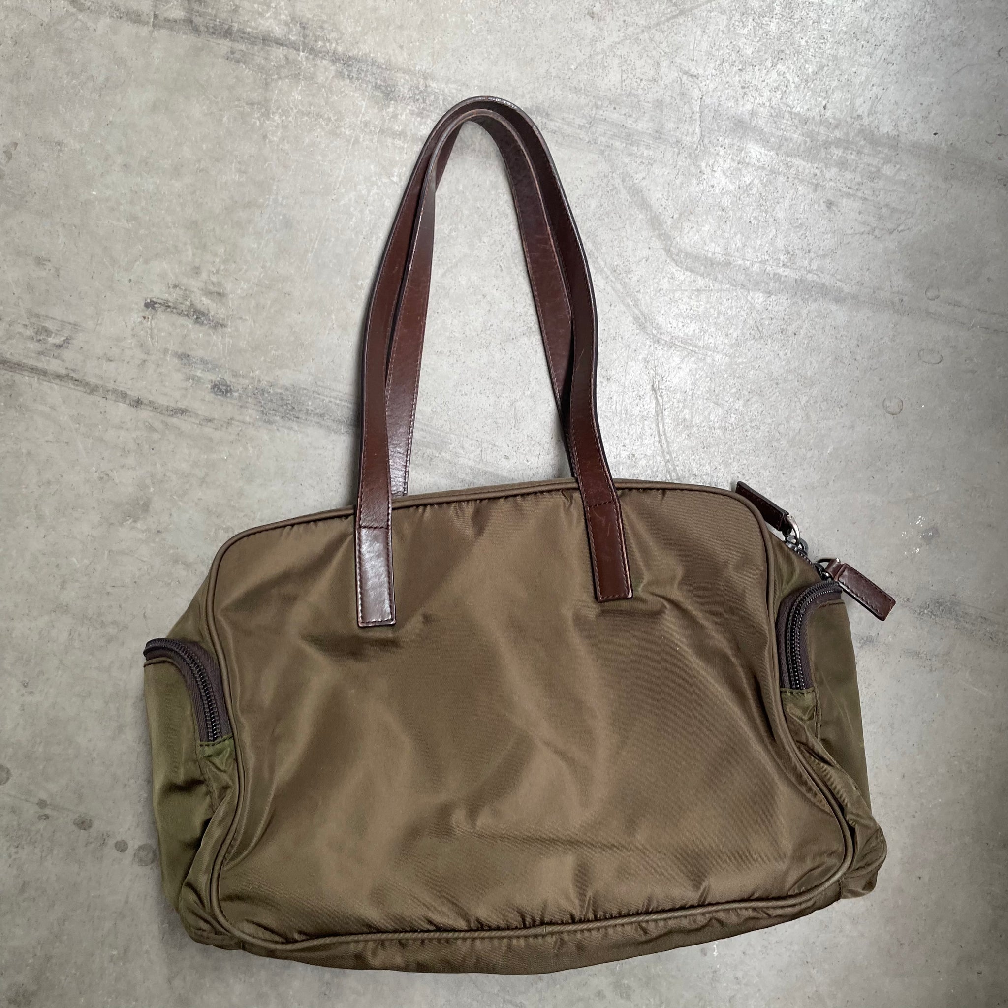 Prada Side Pocket Hand Bag Nylon