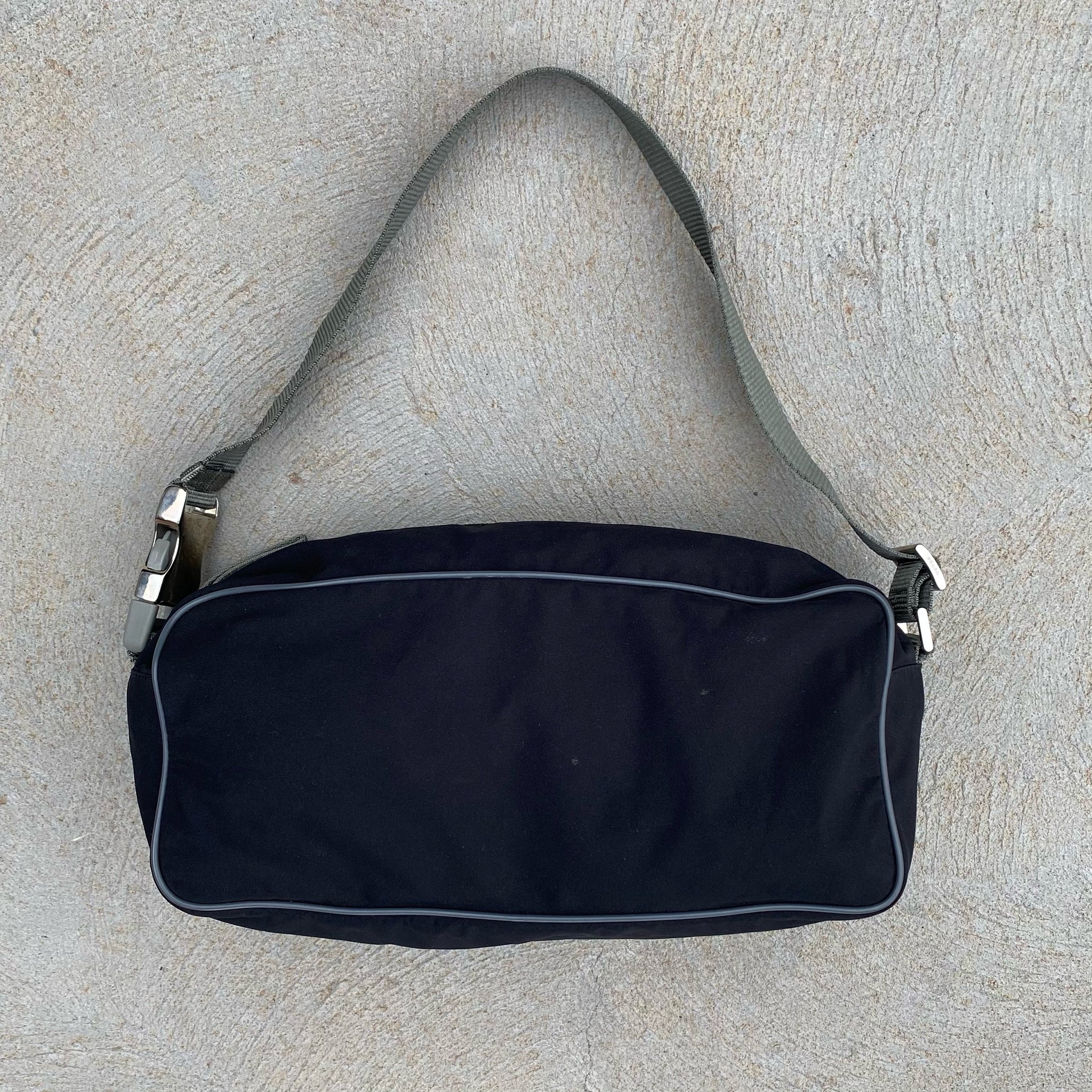 Vintage Prada Sport Nylon Metal Buckle Hobo Bag
