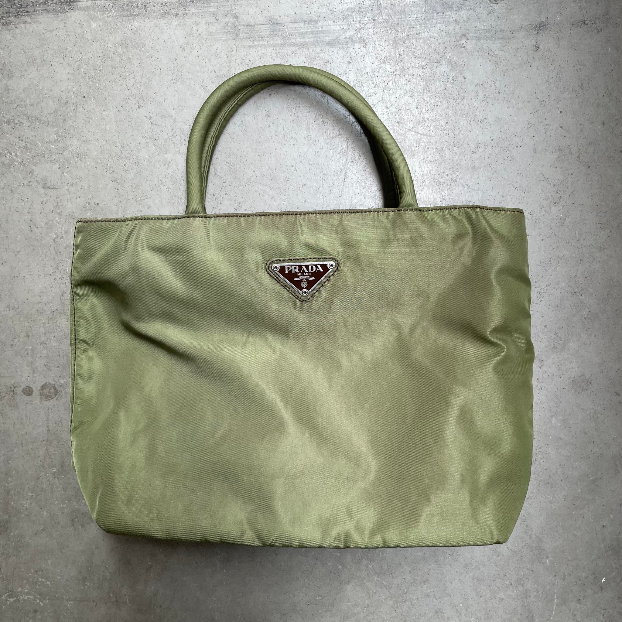Prada Short Handle Bag Grass Green