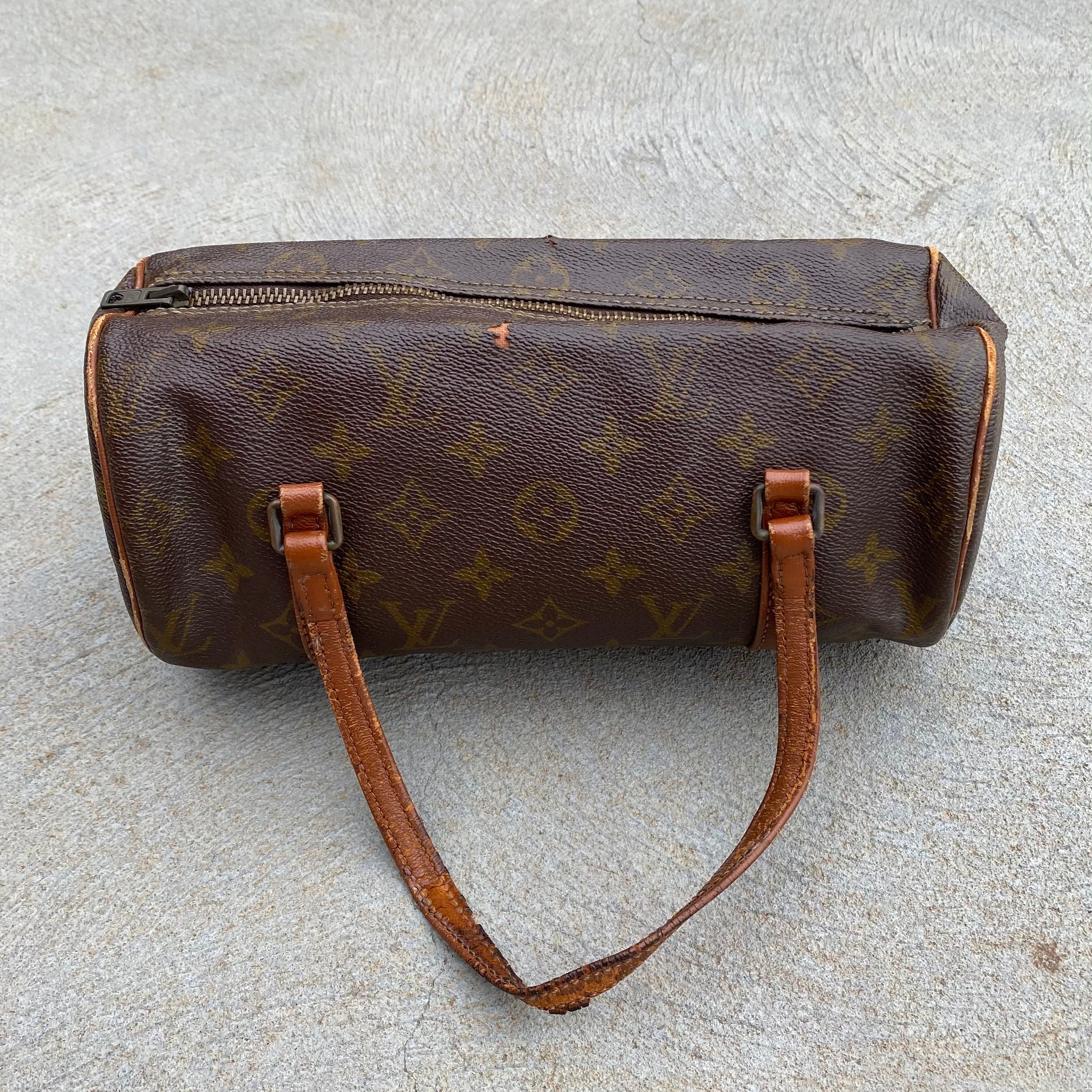 Vintage Early 80s Louis Vuitton Monogram Papillon Hand Bag