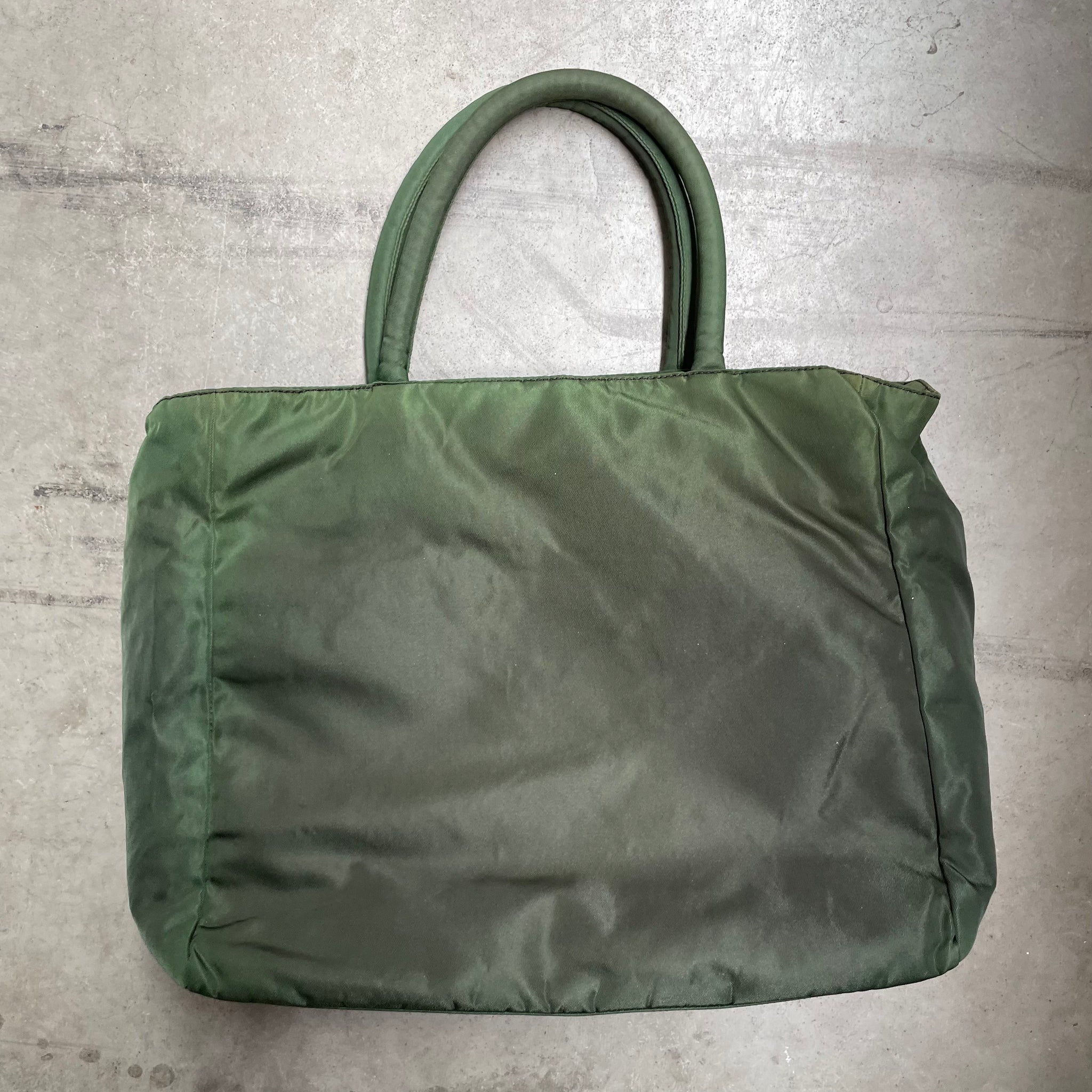 Prada Tote Bag Nylon Forest Green