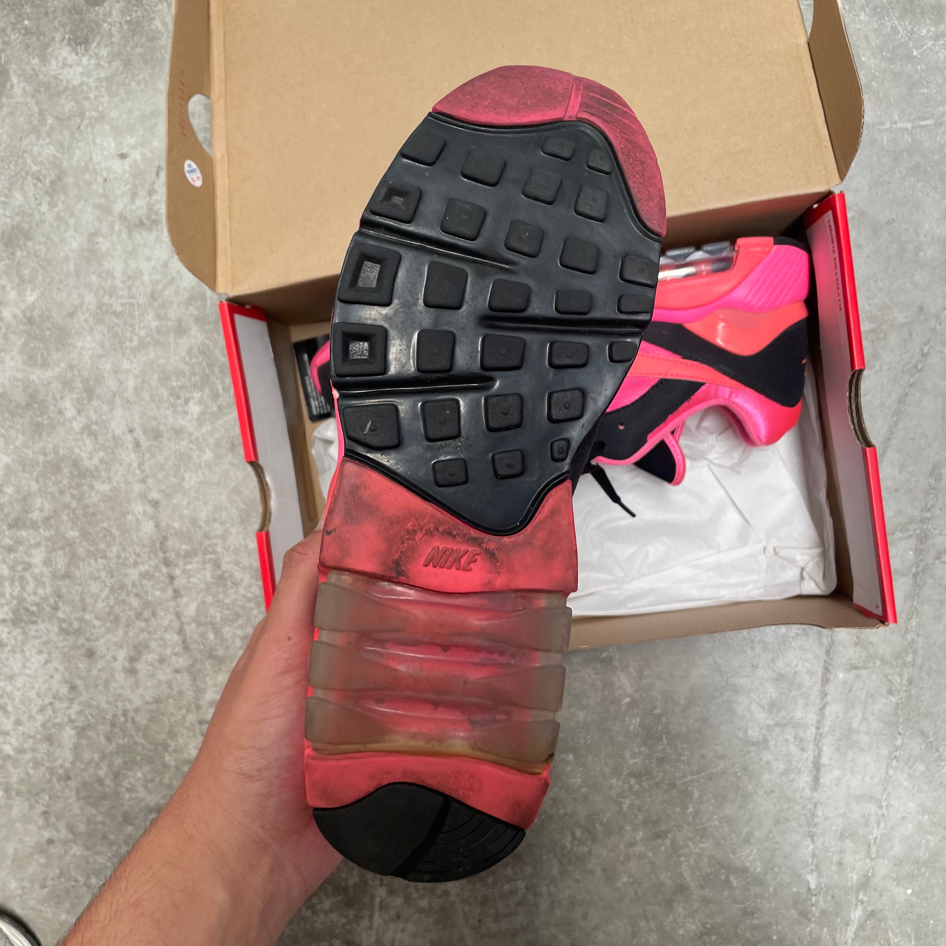 Nike Comme des Garçons x Air Max 180 'Black Pink' US10.5