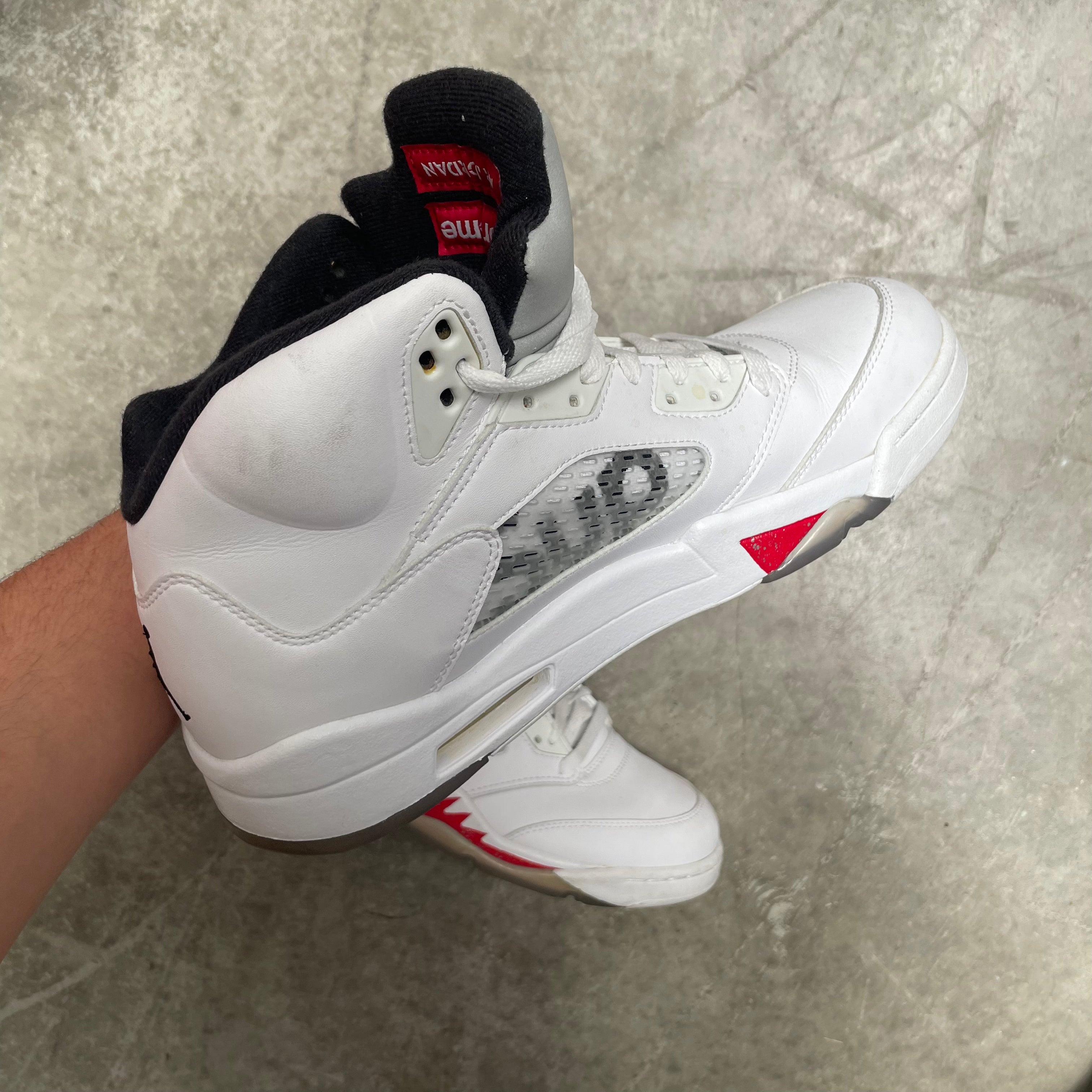 Supreme x Air Jordan 5 Retro White US11 Curated by Charbel