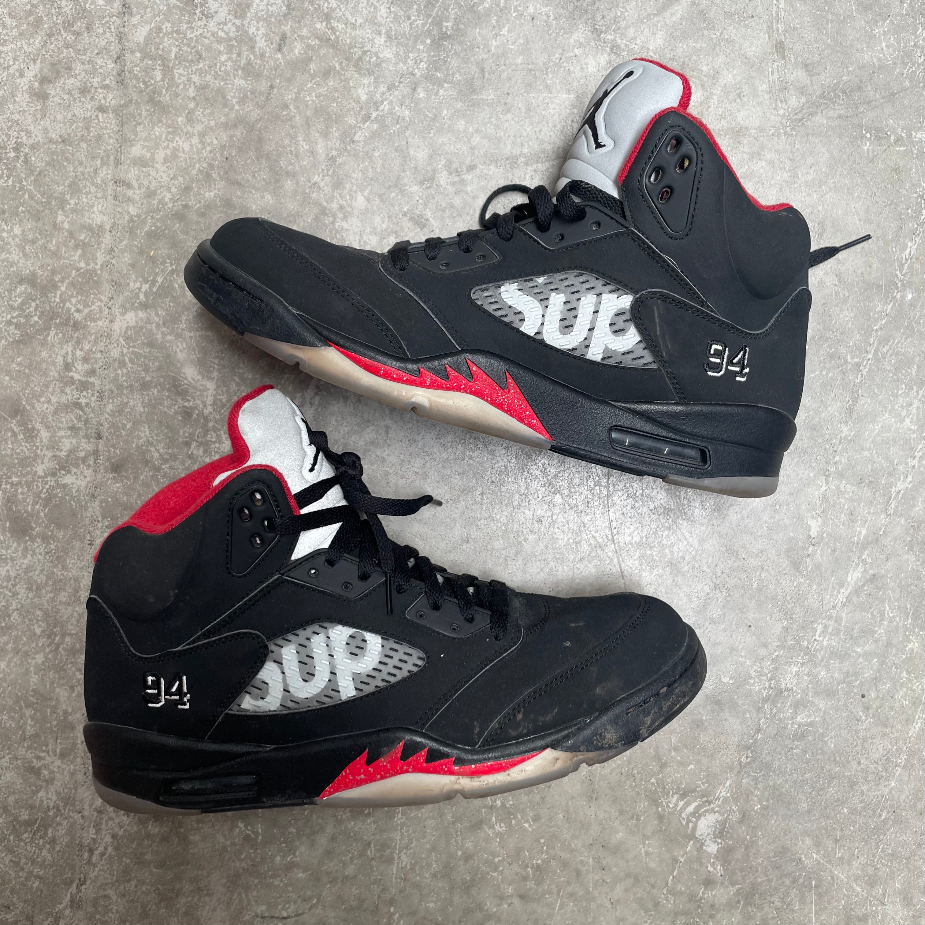 Jordan 5 2025 supreme black