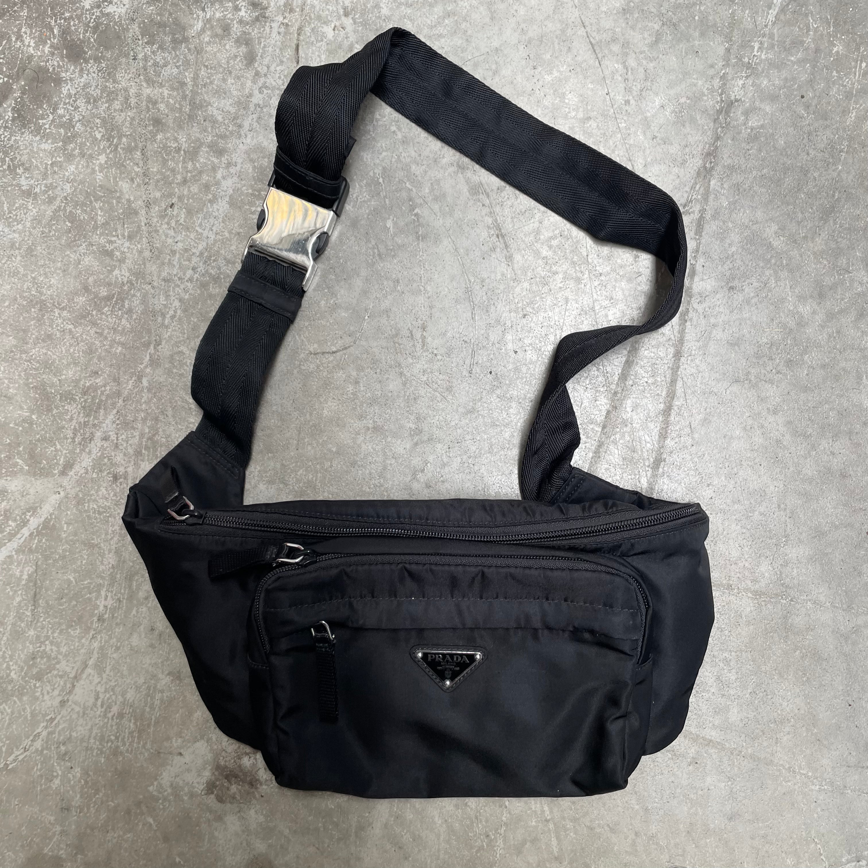 Prada Nylon Black Belt Bag Bum Bag Curated by Charbel
