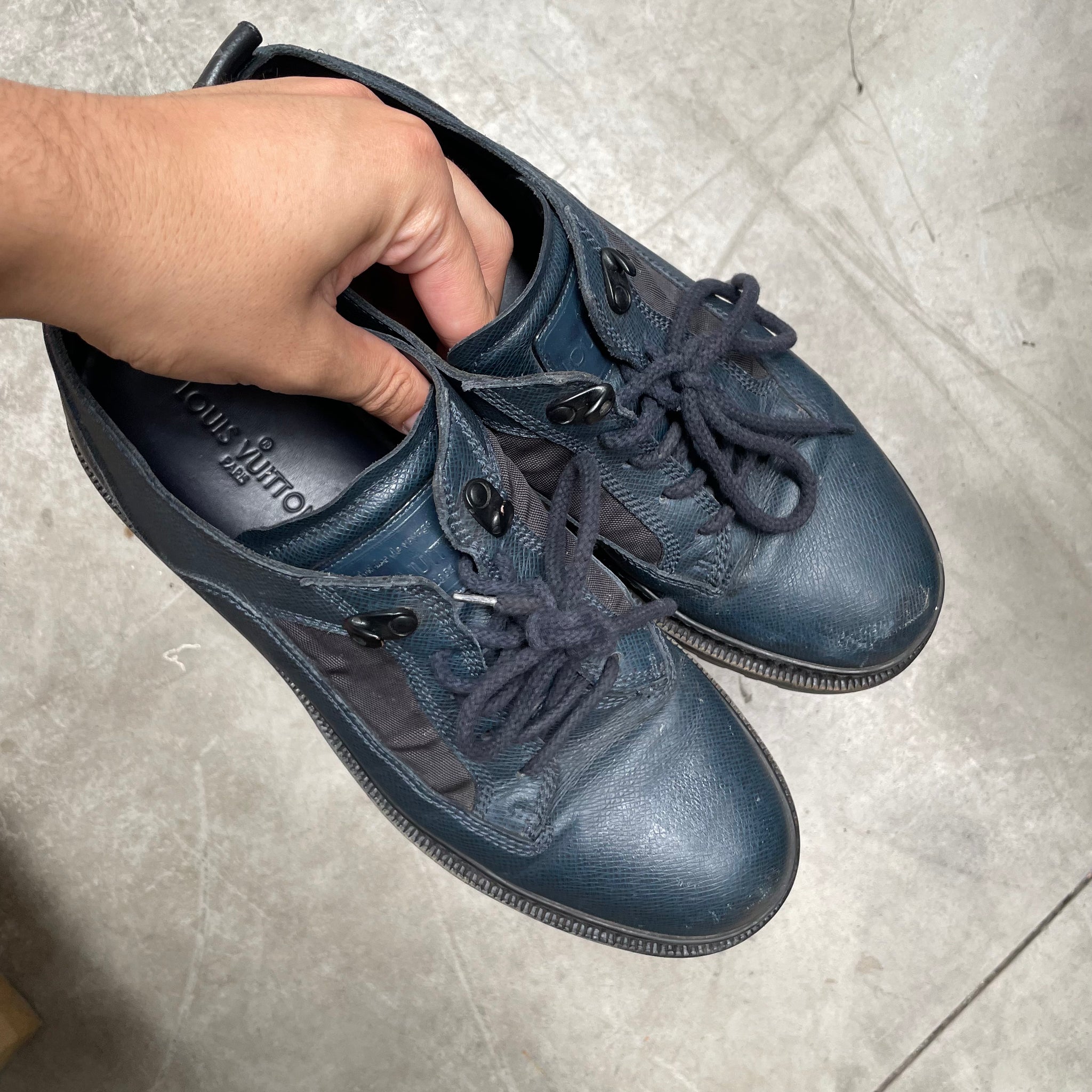 Louis Vuitton Derby Sneaker Navy / Black (fits like a US11.5-12)