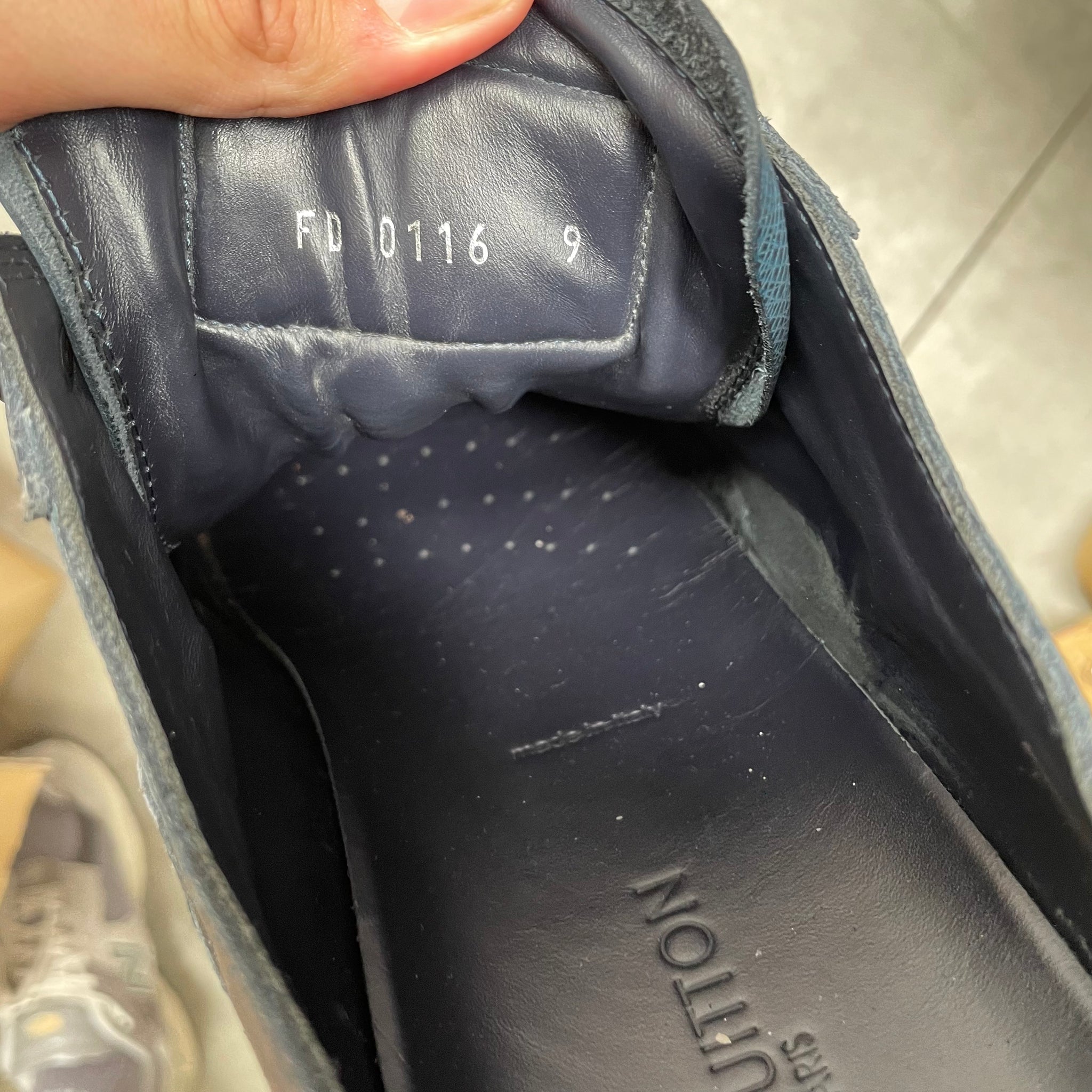 Louis Vuitton Derby Sneaker Navy / Black (fits like a US11.5-12)