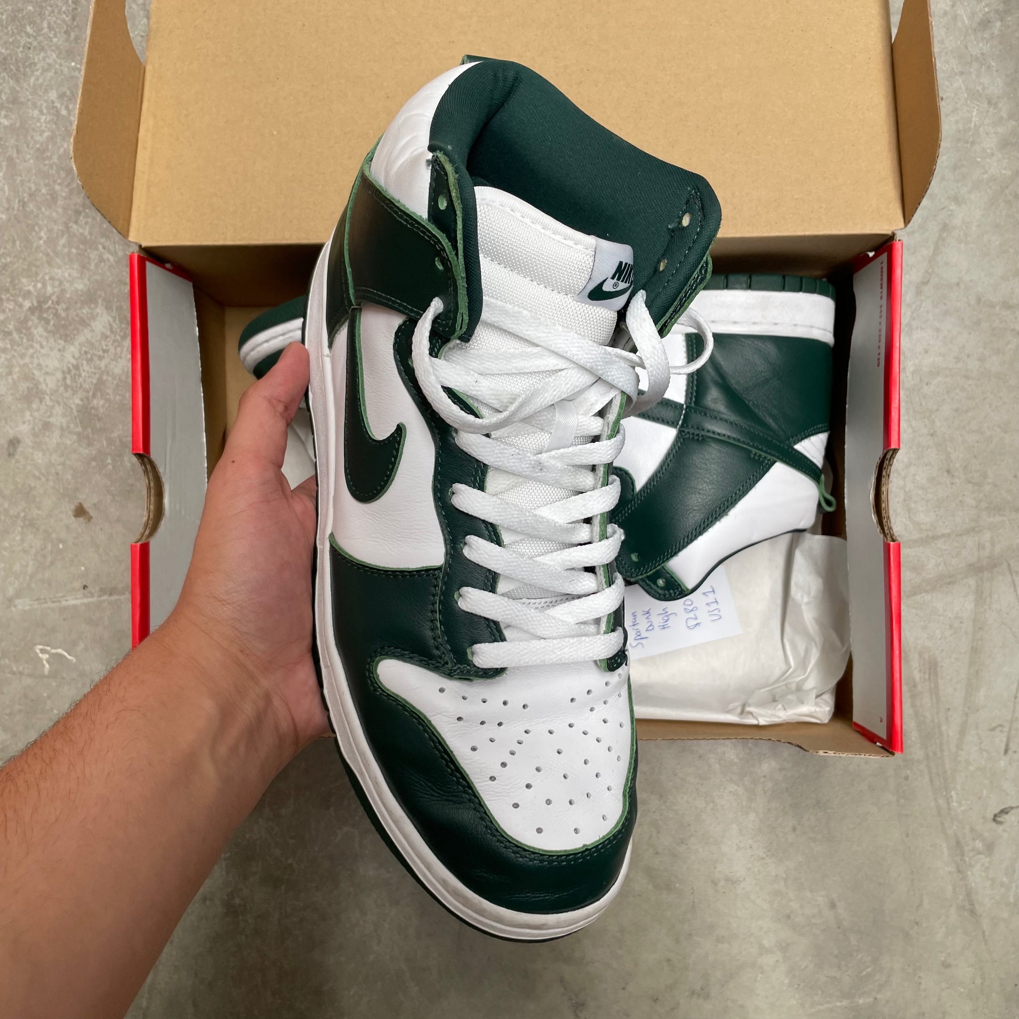 Nike Dunk High Spartan US11