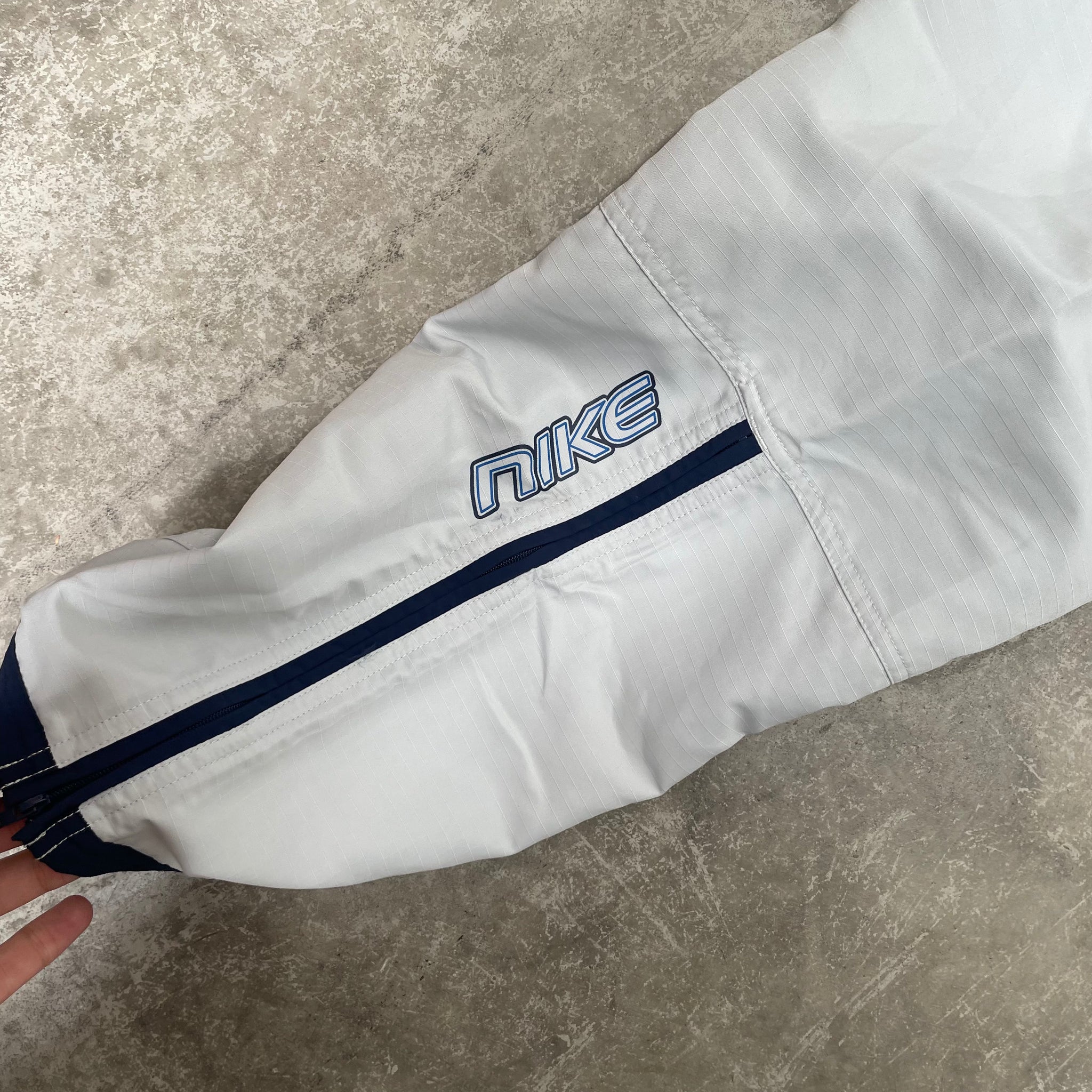 Vintage Nike Track Pant Yellow Swoosh / Grey XS DEADSTOCK