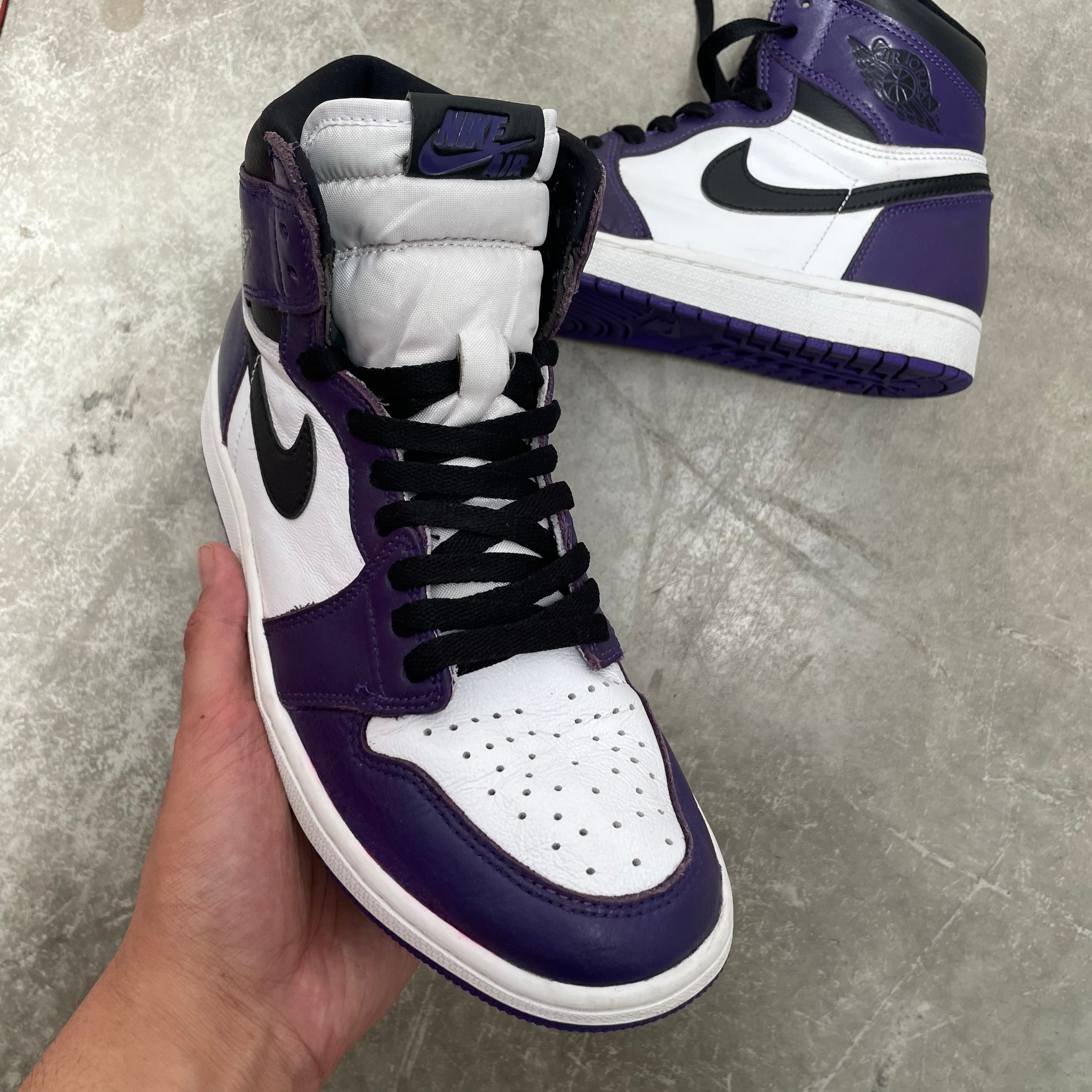 Jordan 1 Retro High Court Purple 2.0 US9.5
