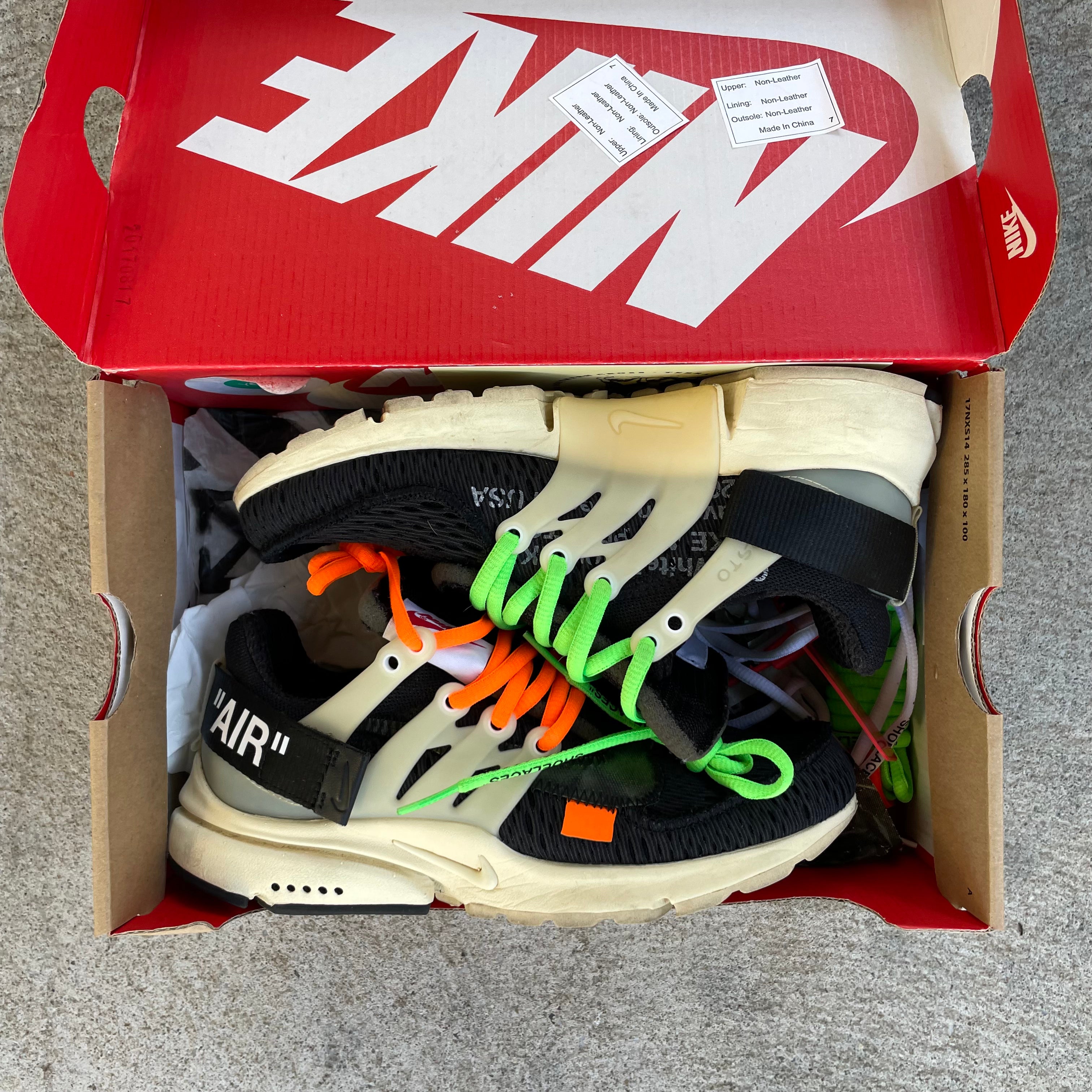 Nike presto off hot sale white