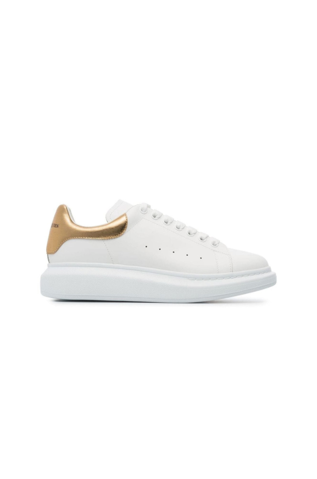 Alexander mcqueen sneakers white top gold