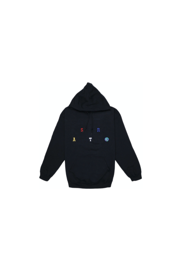 Travis Scott Astroworld Scattered Hoodie Black