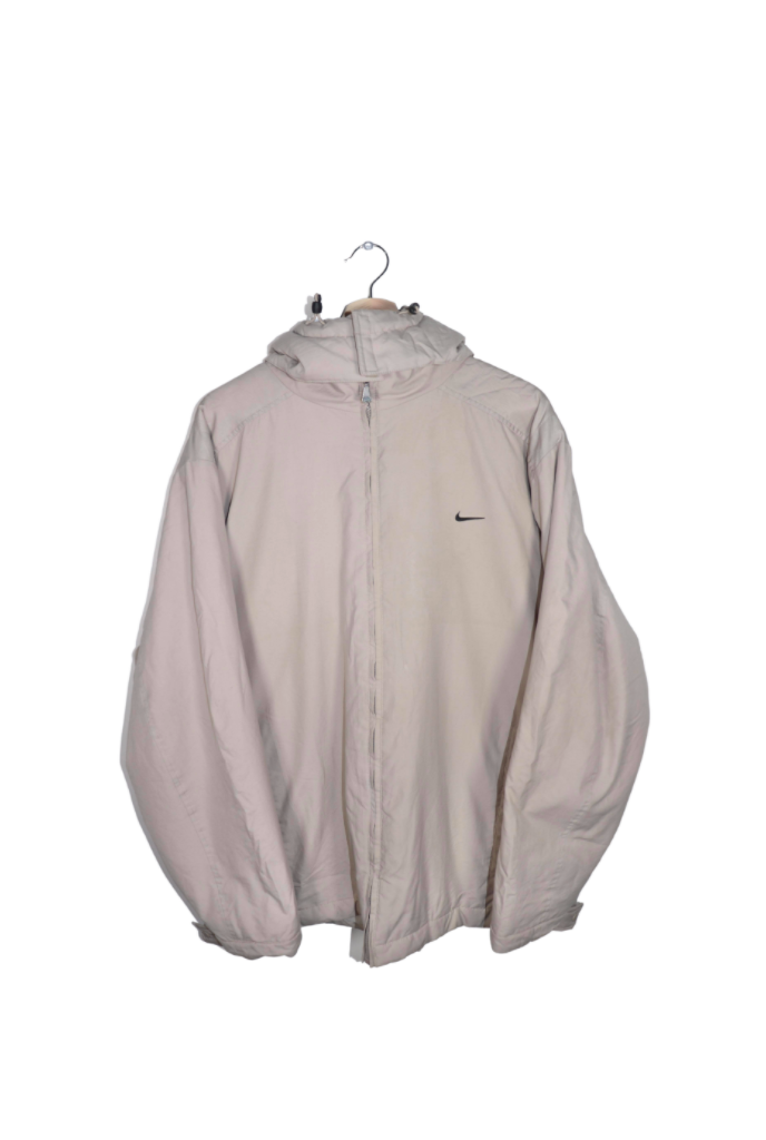 Vintage Nike Embroidered Mini Swoosh Hooded Thick Padded Jacket