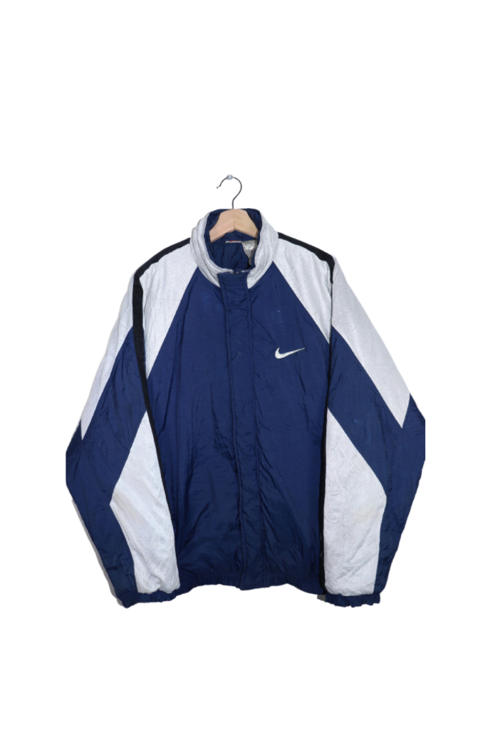 Vintage Nike Embroidered Large Swoosh Quilted Jacket
