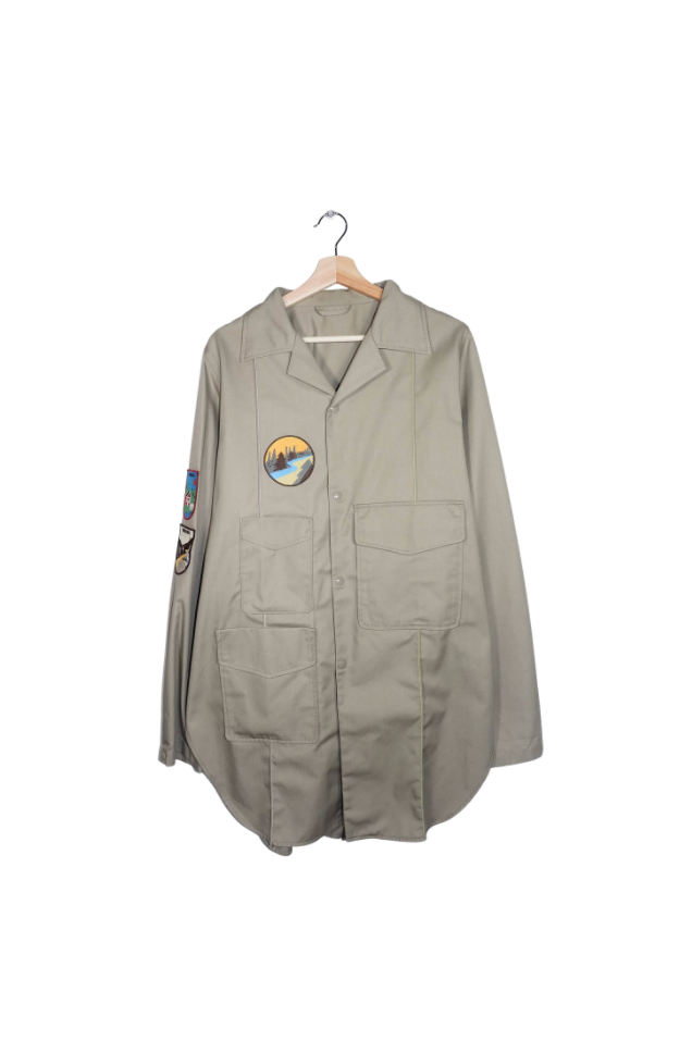 Acne Studios Sweden Souvenir Embroidered Patch Field Parka Jacket