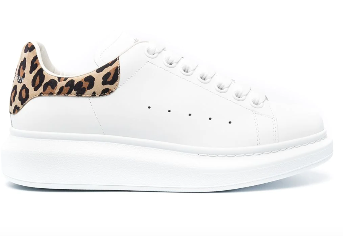 Alexander Mcqueen Leopard Print Oversized Sneakers (WMNS)