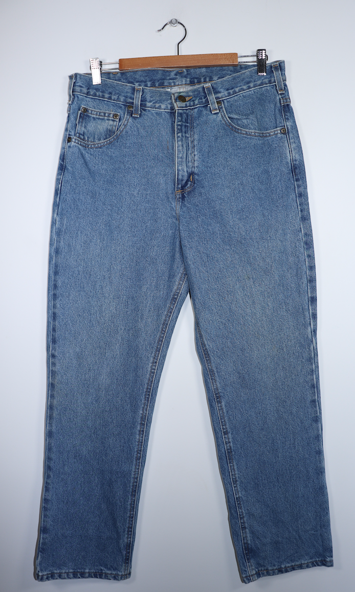 Vintage Carhartt Thick Denim Jeans Size: 34 X 30