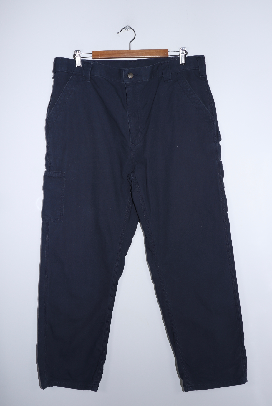 Vintage Carhartt Navy Regular Carpenter Pants Size: 36 X 30