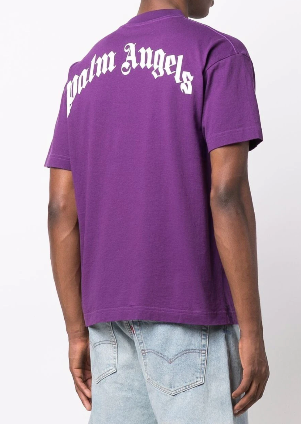 Palm Angels Logo-Print Short-Sleeve T-shirt