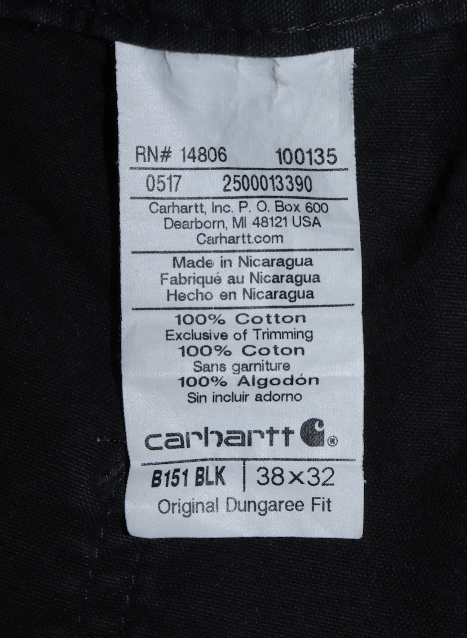 Vintage Carhartt Black Carpenter Pants  Size: 38 X 32